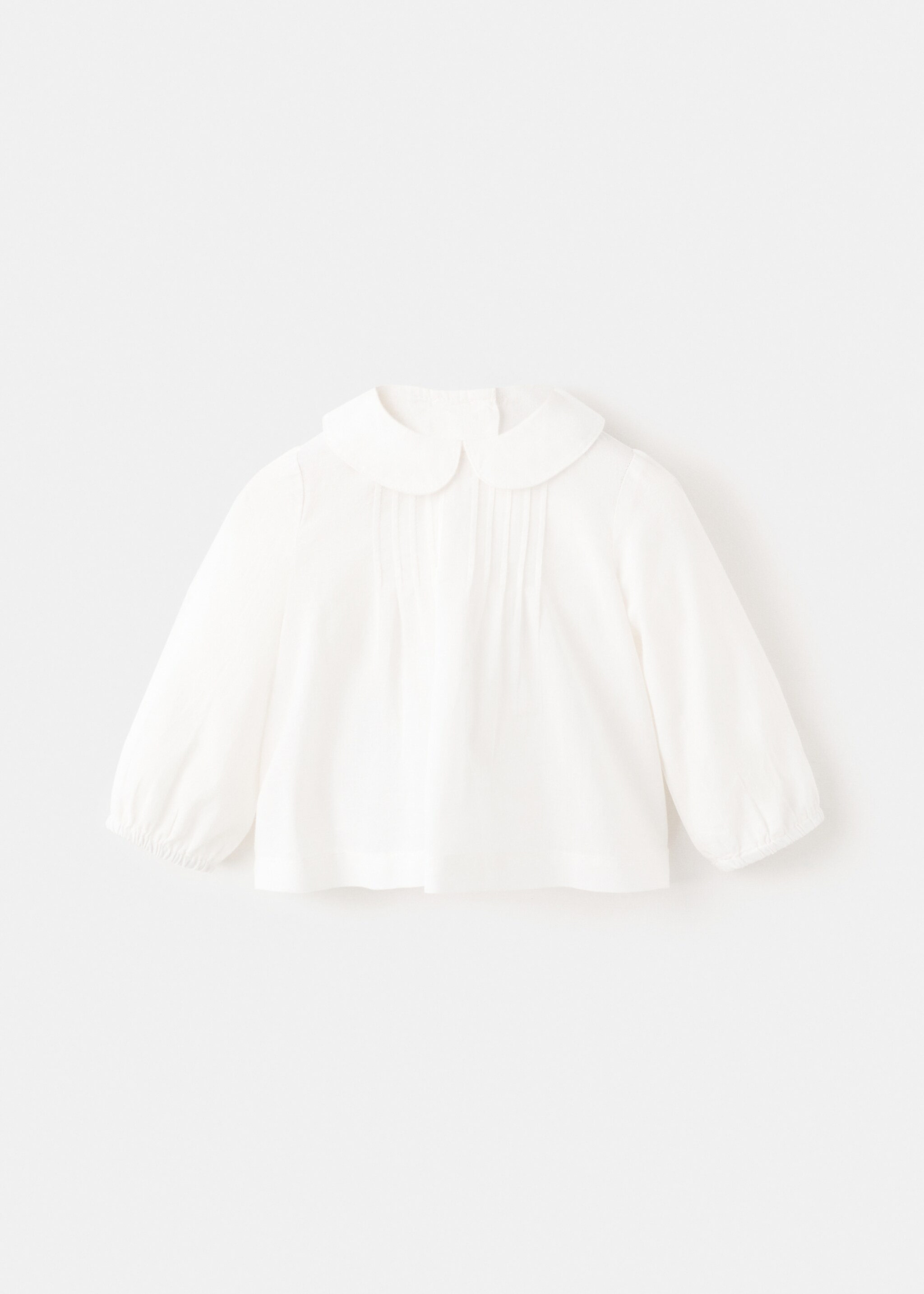 Pleated detail blouse - Article without model, Off White. Ref: 27012005-00.