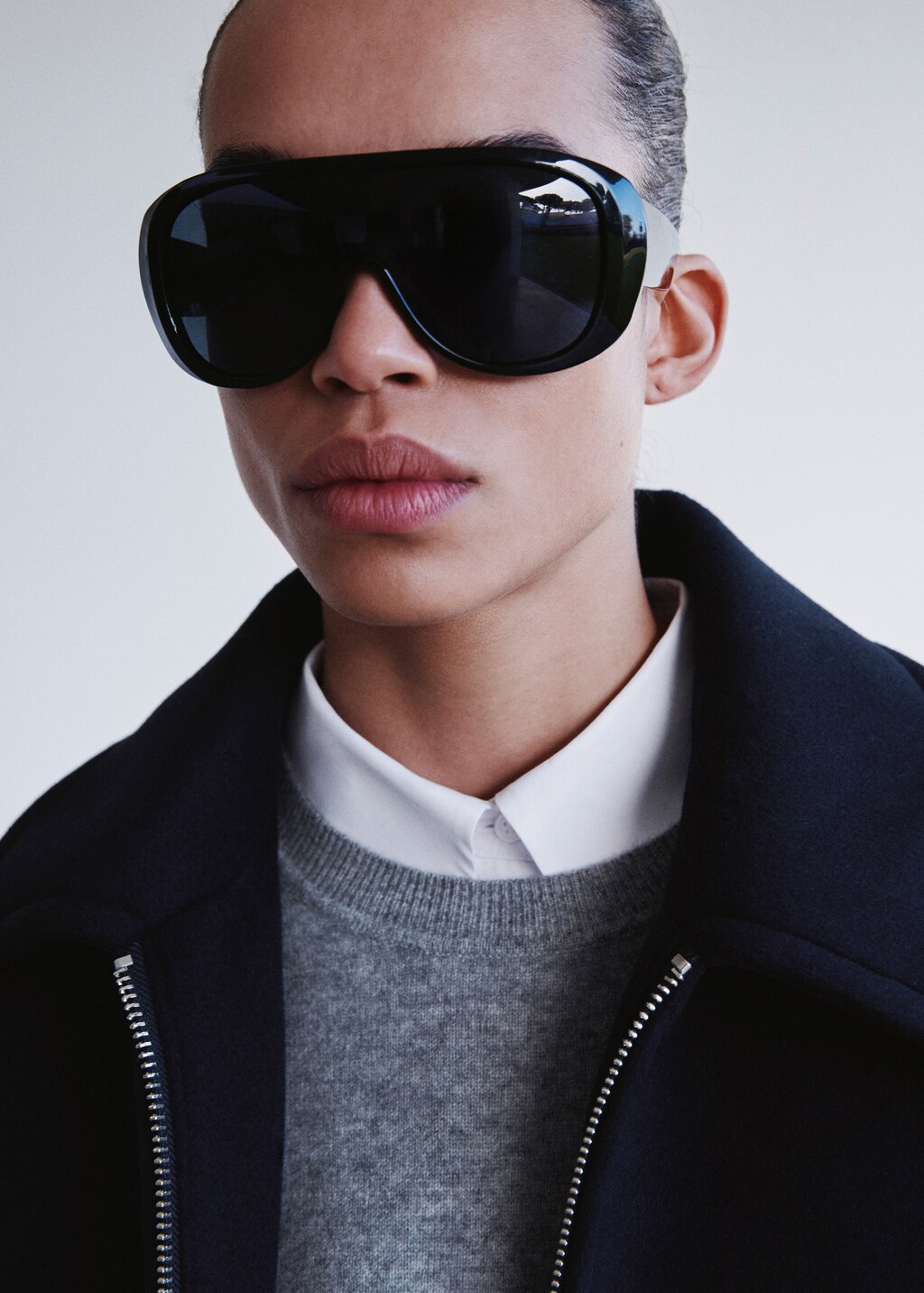 Mango Wool jacket with shirt collar