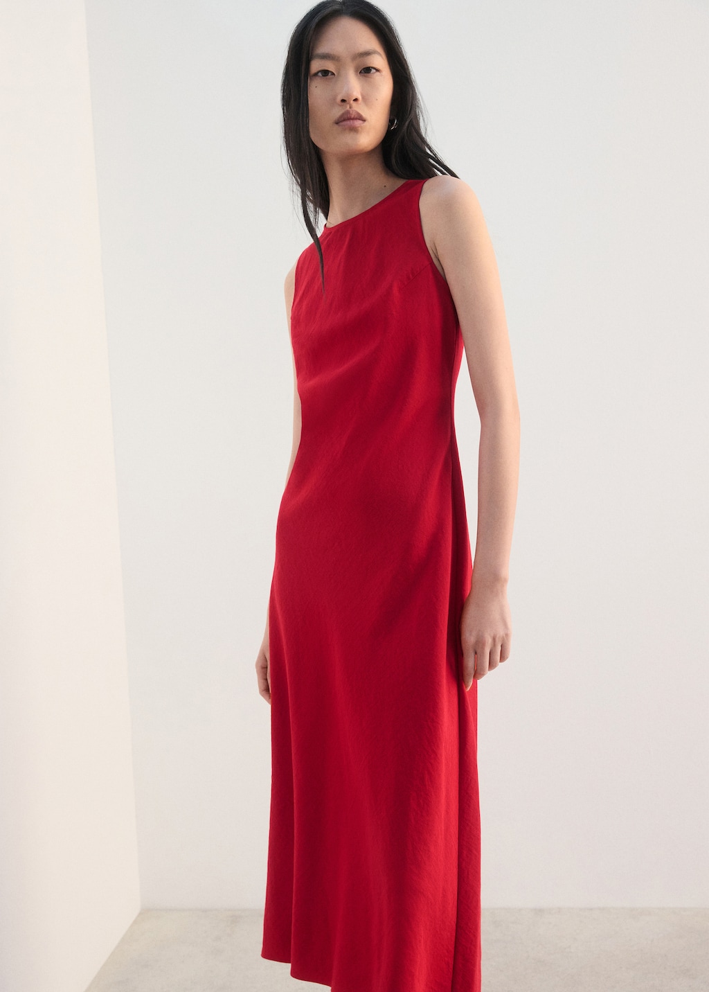 Flared midi-dress