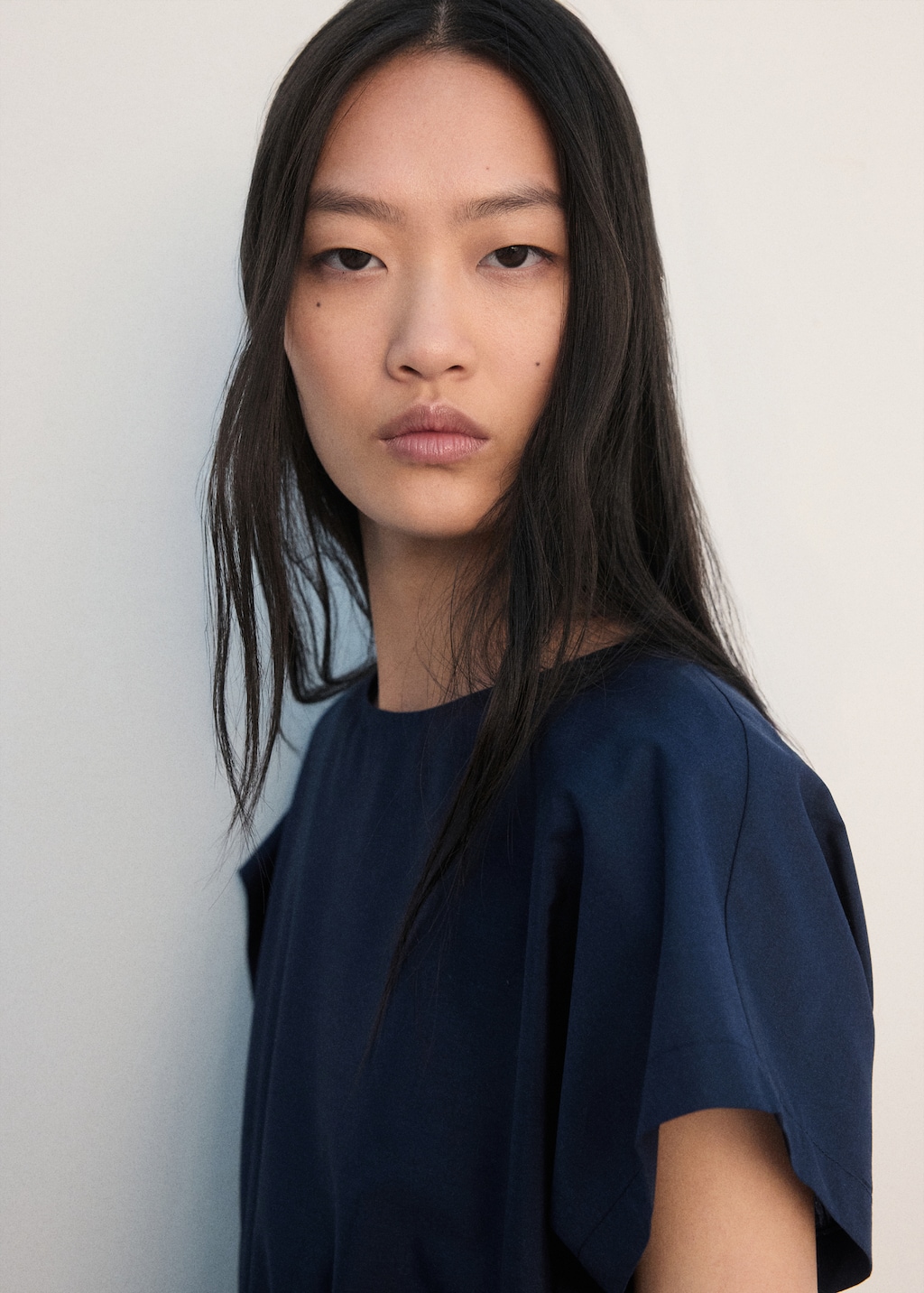 Pleated A-line dress - image 4