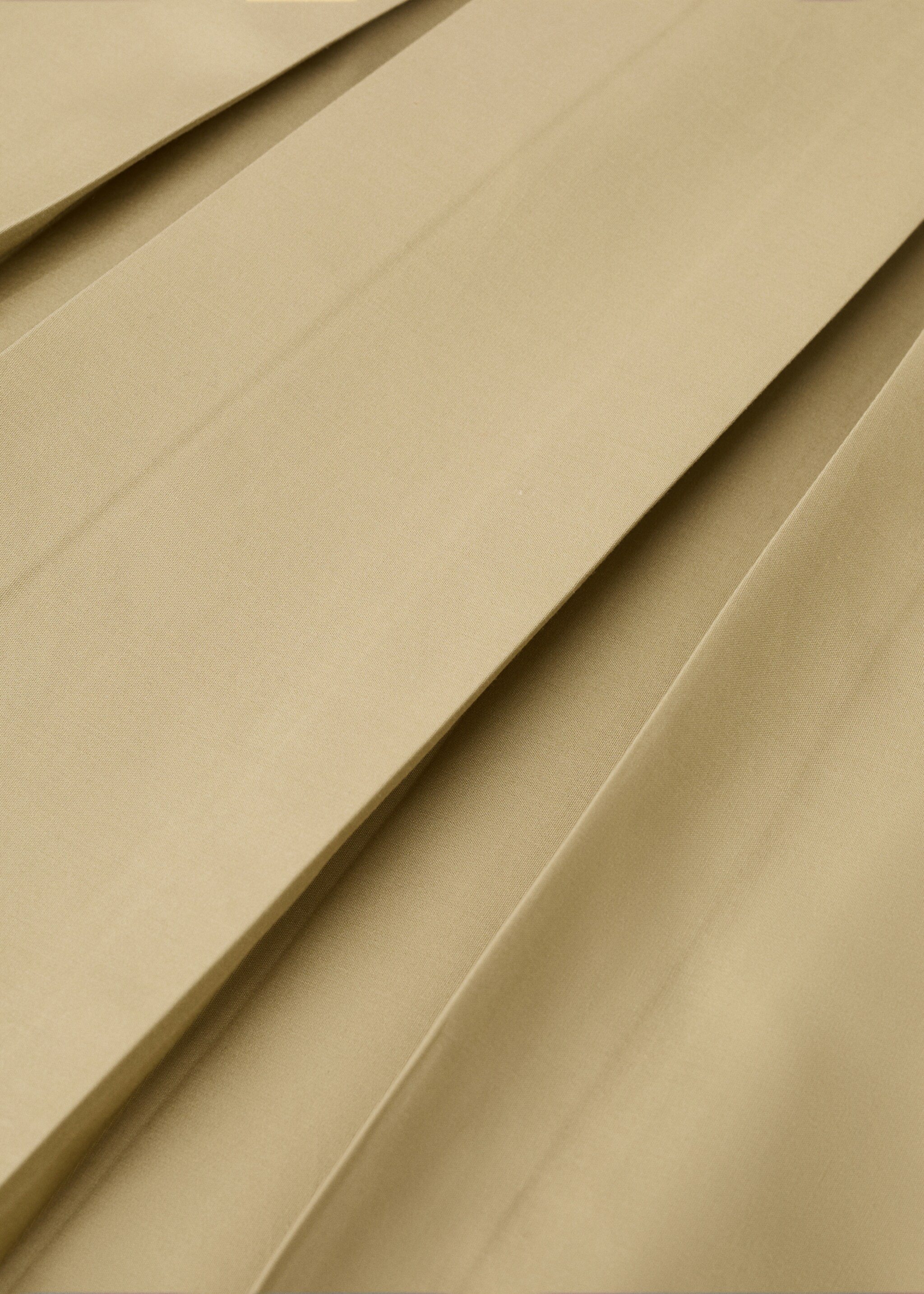 Flared midi-dress with belt - Details of the article 0, Medium Brown. Ref: 27012544-00.