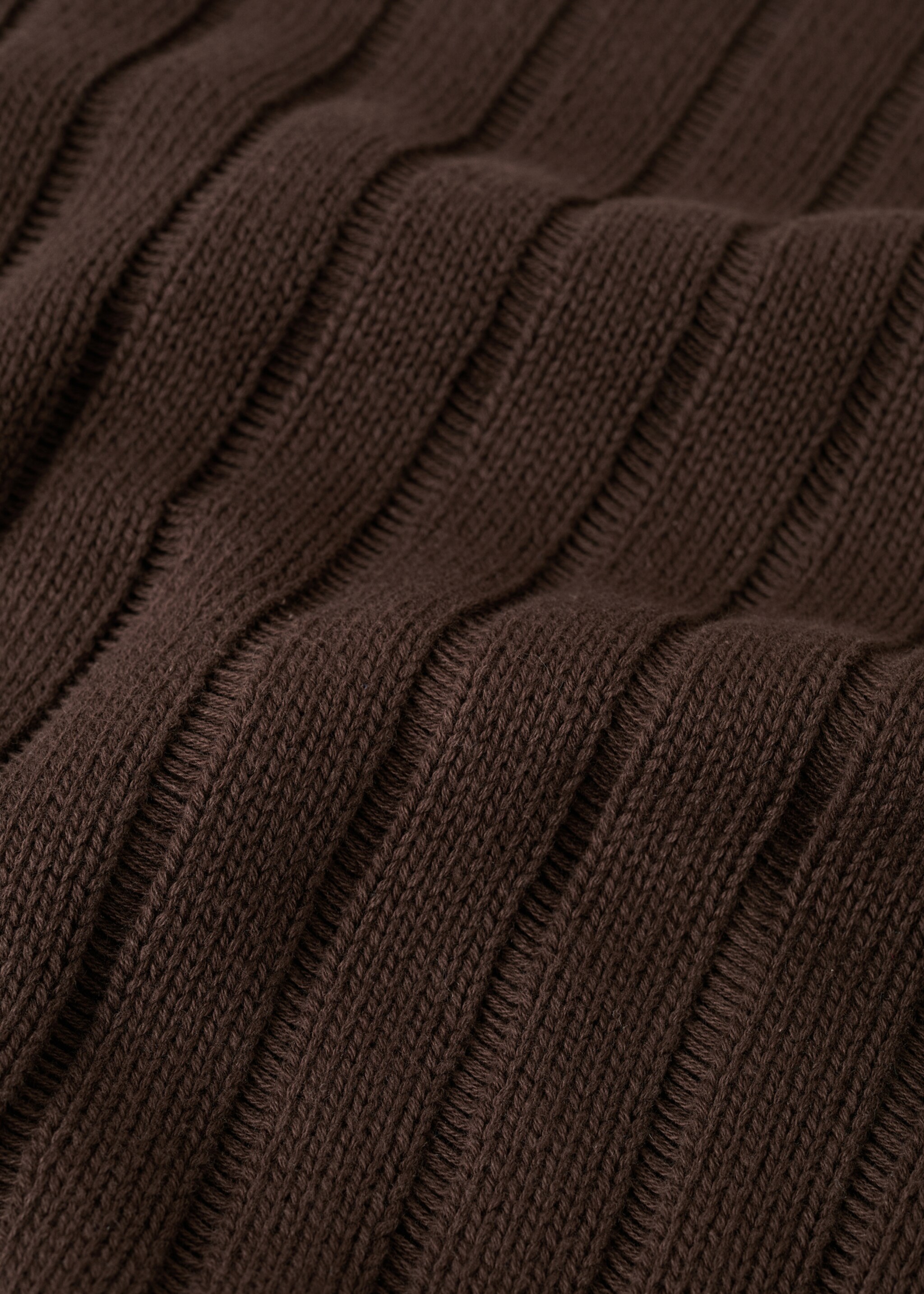 Jersey punto canalé - Detalle del artículo 0, Marrón. Ref: 27012546-00.