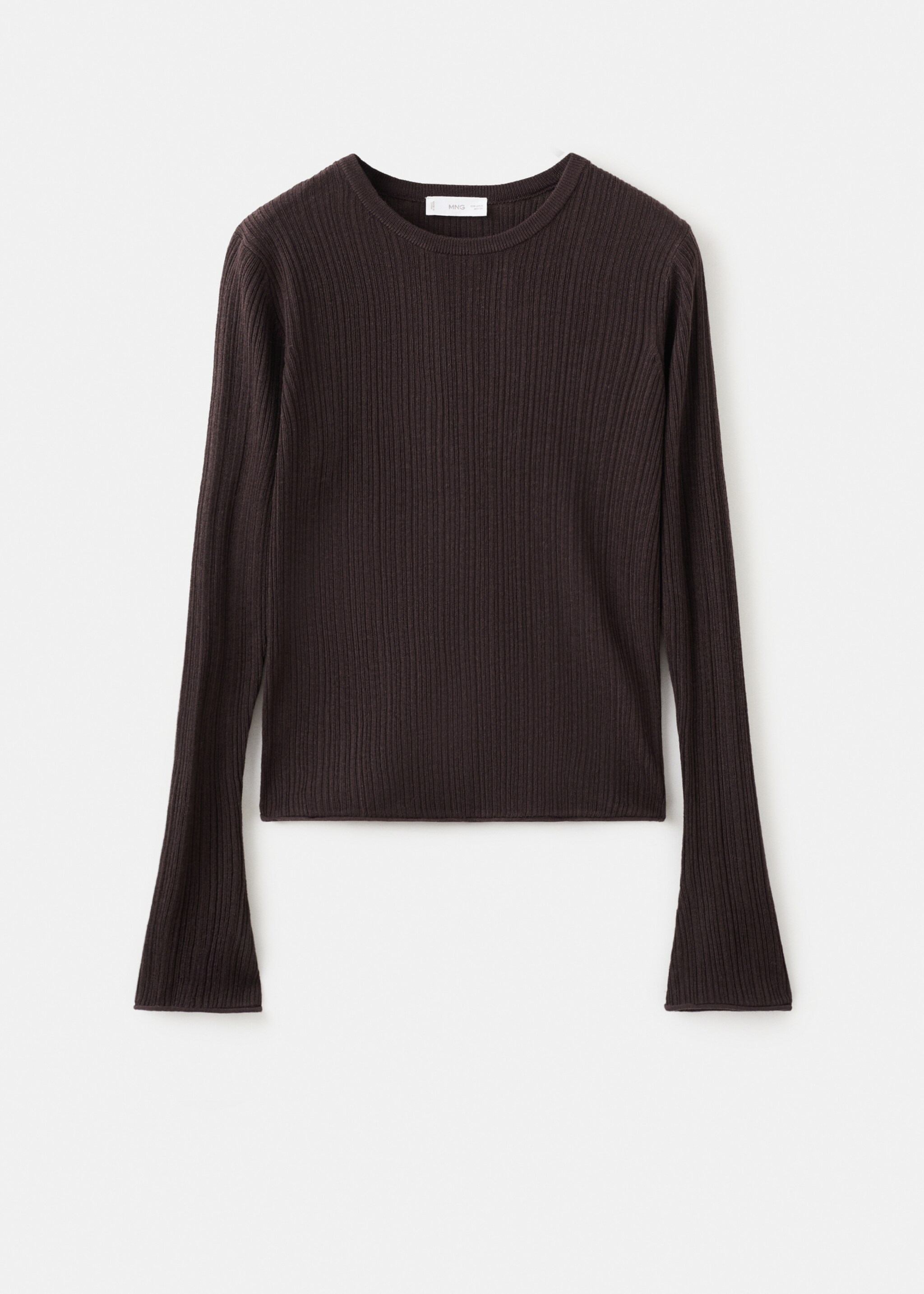 Pull-over en maille fine - Article sans modèle, Marron. Ref: 27012551-00.