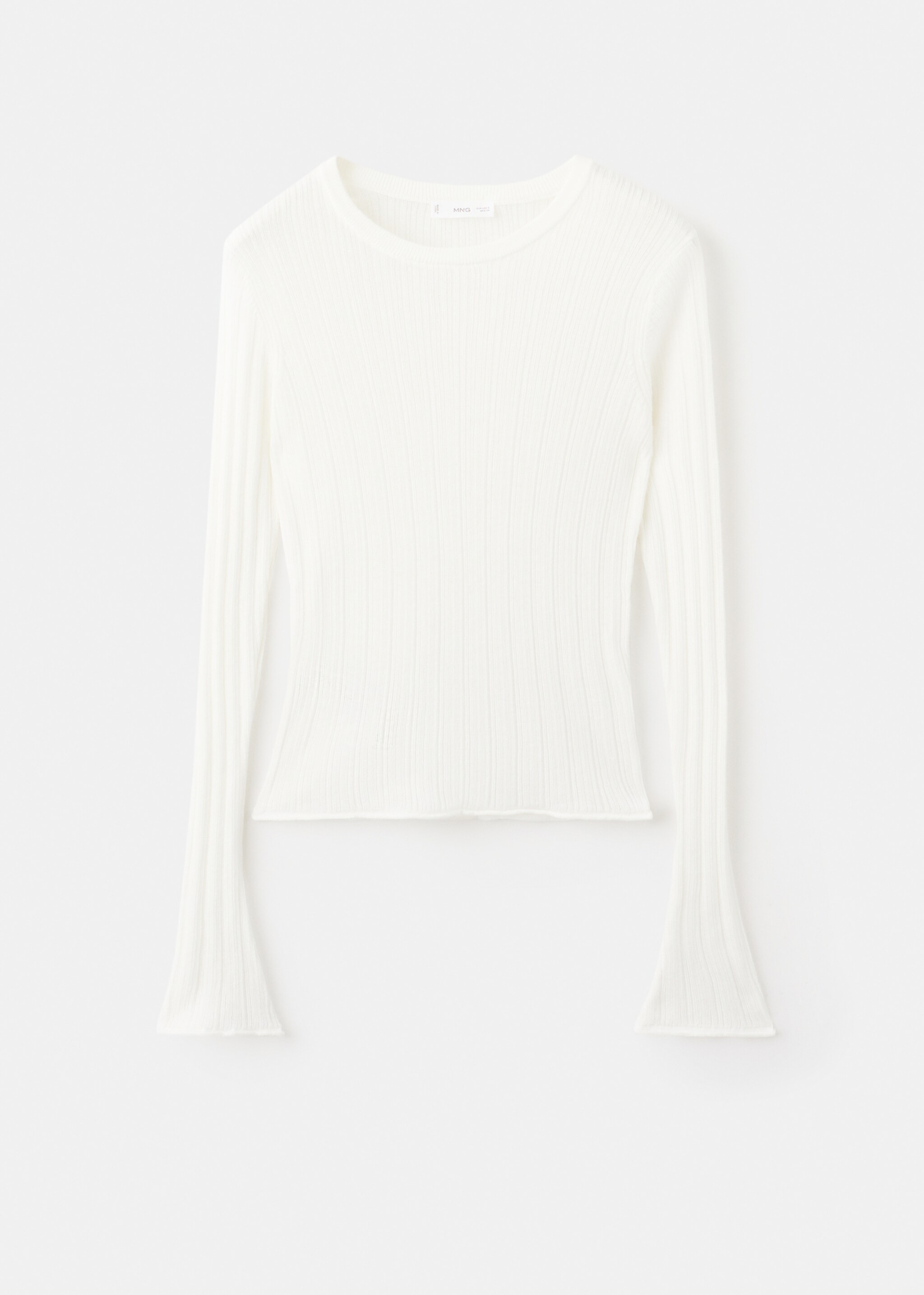 Pull-over en maille fine - Article sans modèle, Blanc cassé. Ref: 27012552-00.