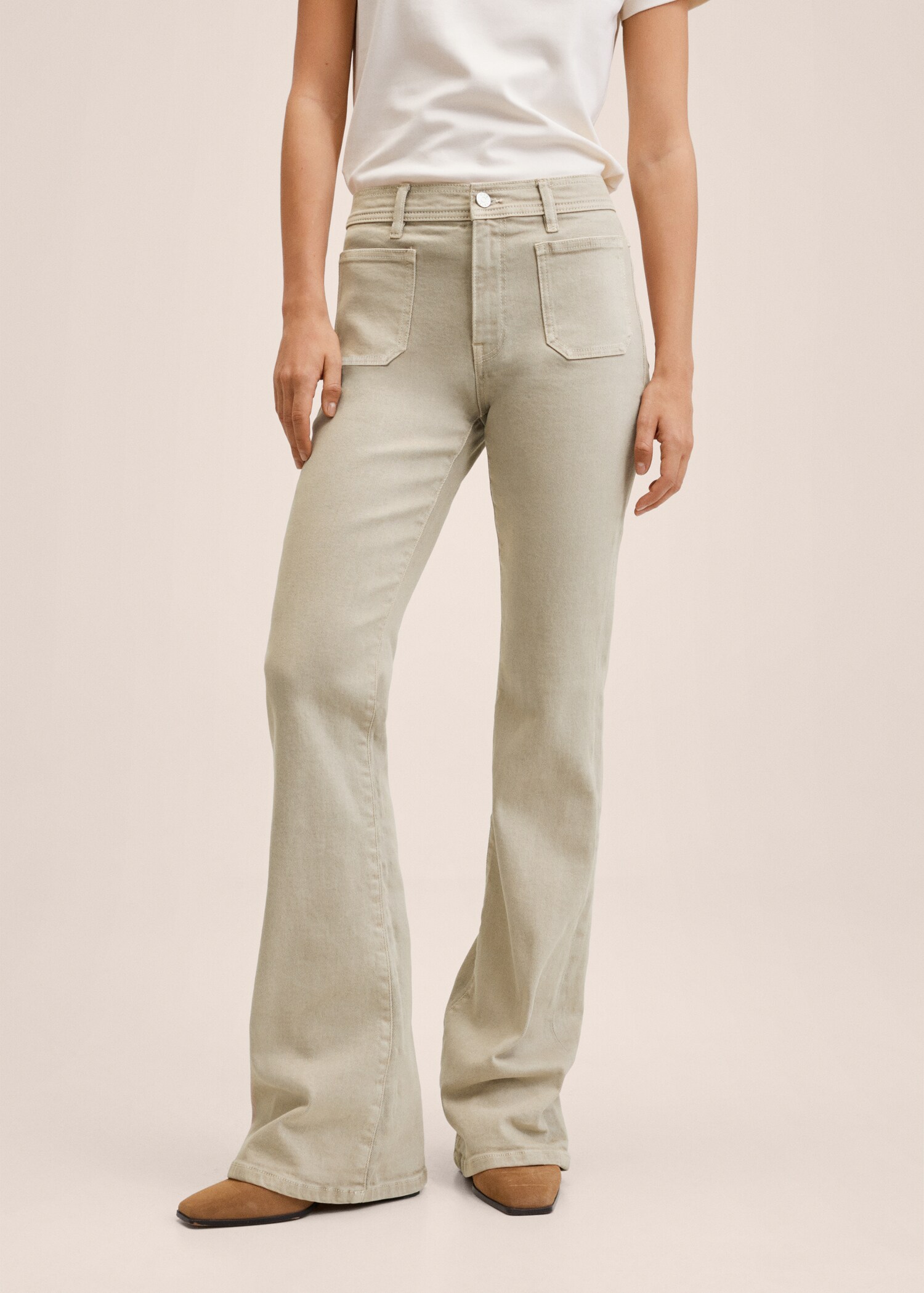 Jean flare poches - Plan moyen