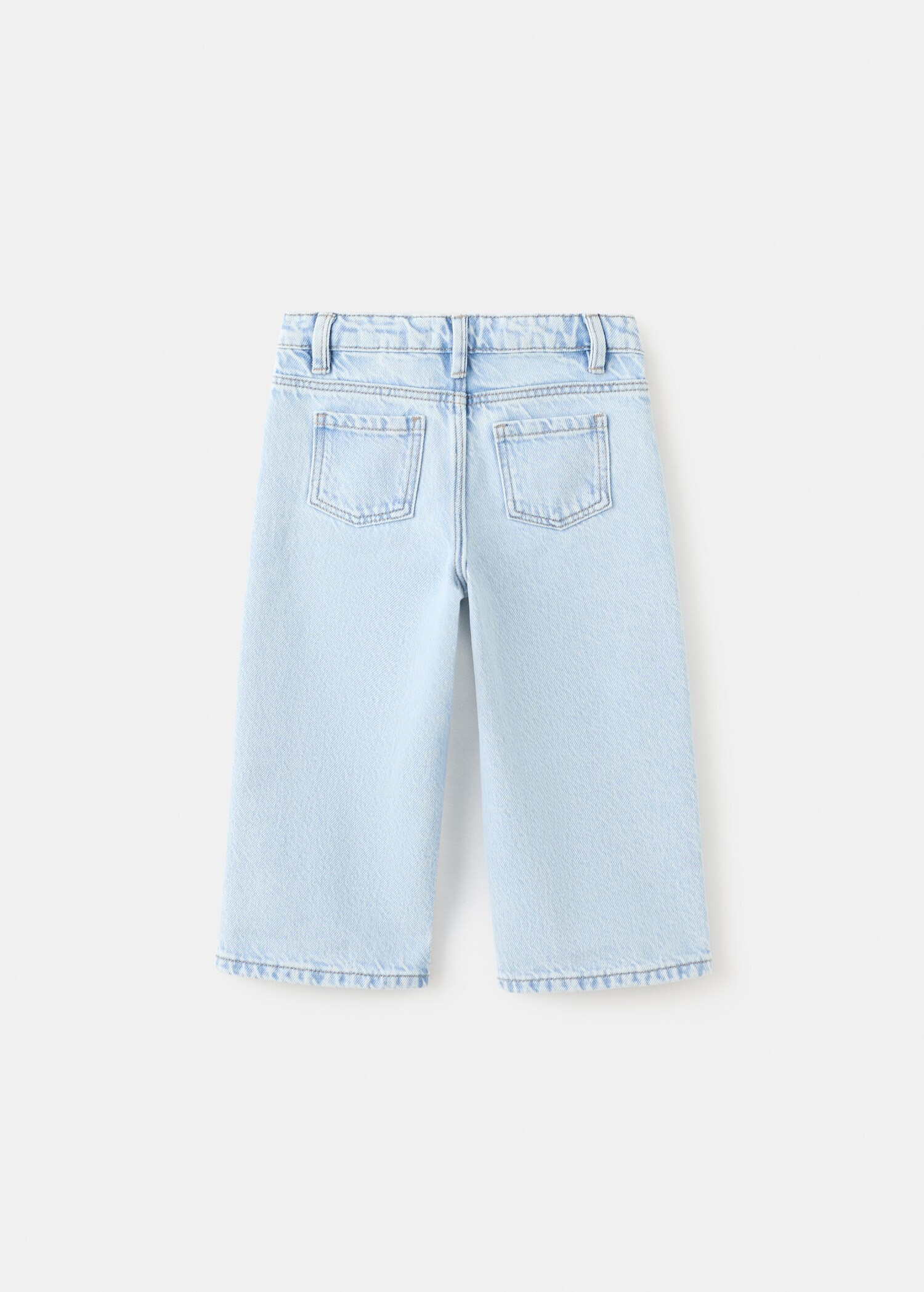 Jeans culotte mid-waist comfort - Reverse of the article
