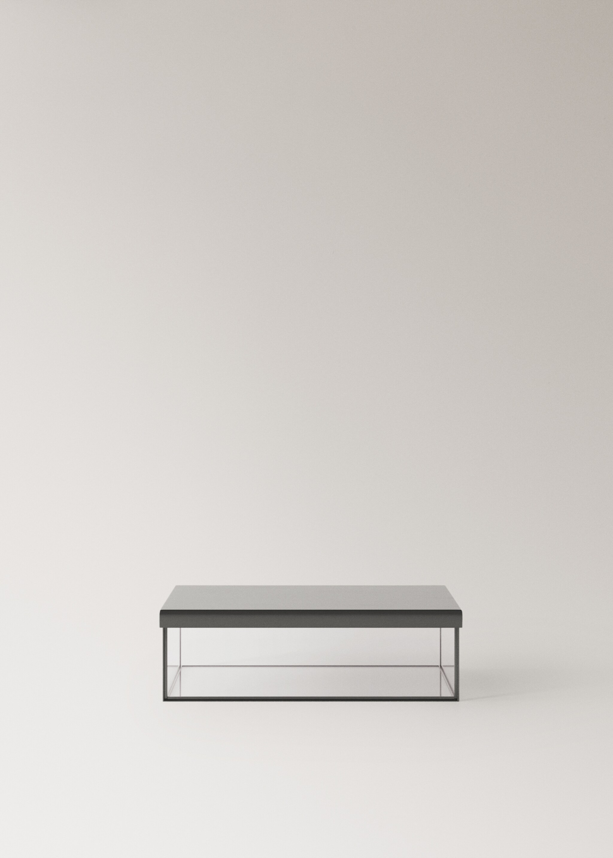 Medium glass box with metal contrast - Article without model, Silver. Ref: 27012908-00.