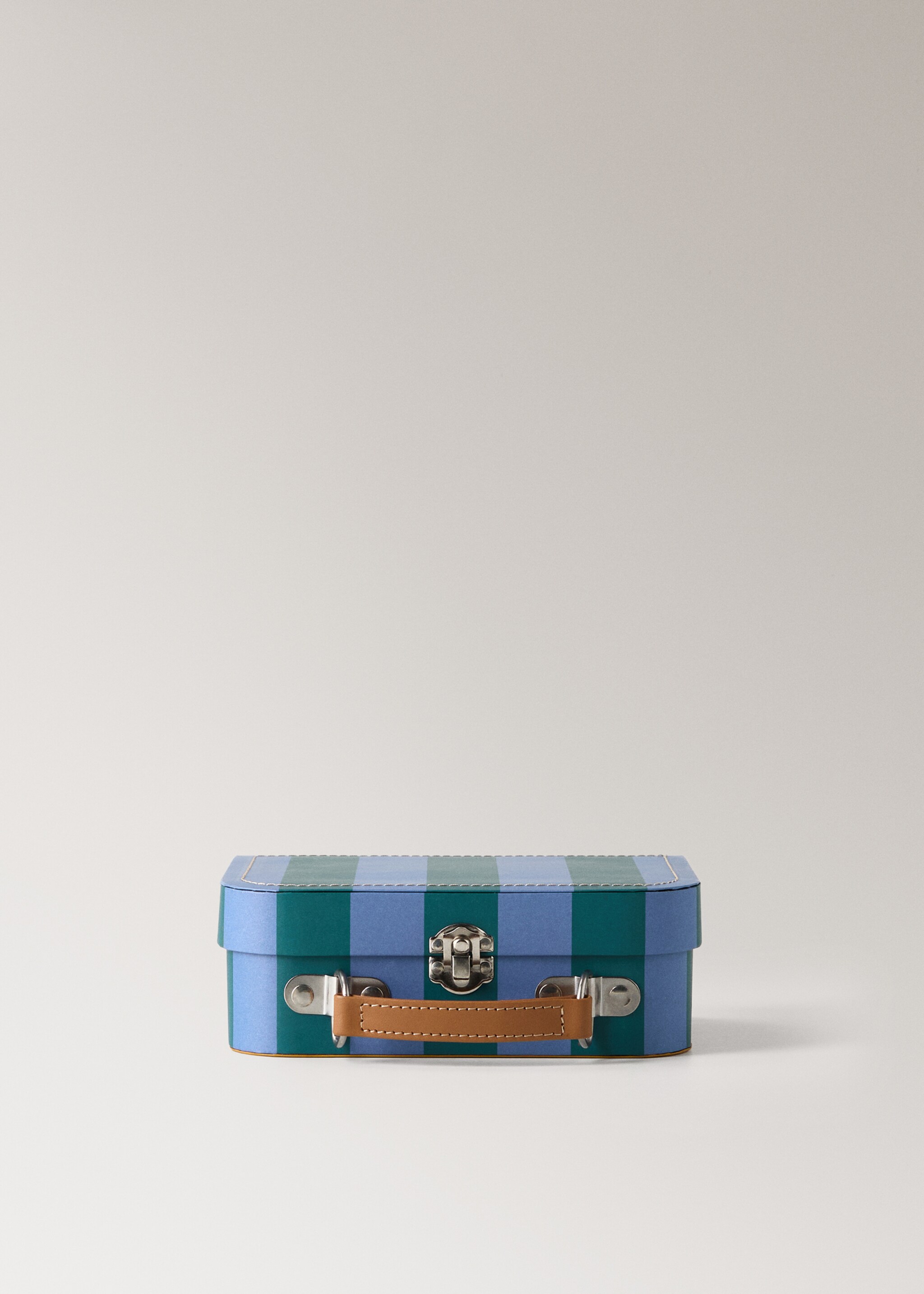 Maletí infantil paper ratlles mitjà - Article sense model, Blau. Ref: 27012910-00.