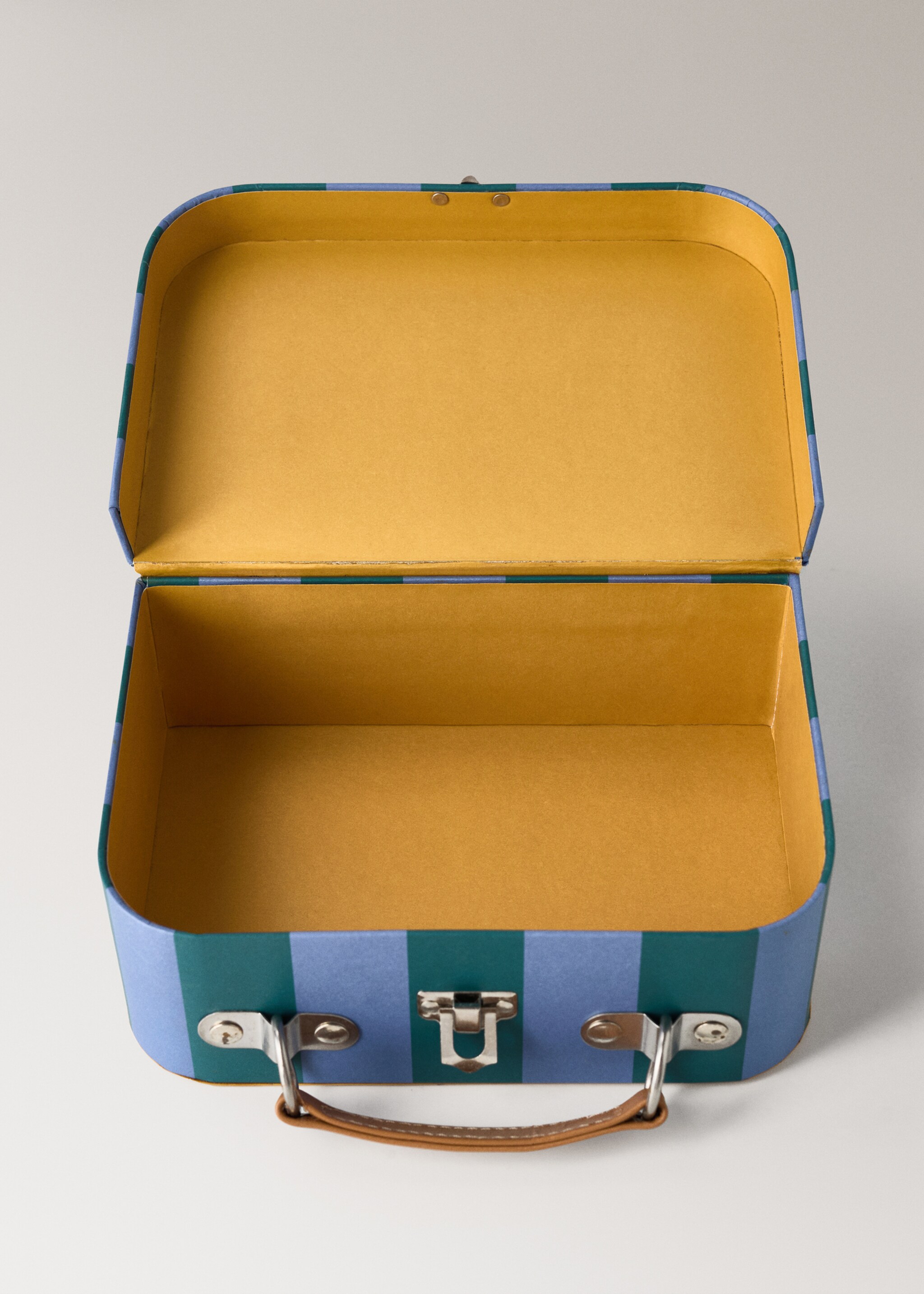 Maletí infantil paper ratlles mitjà - Detall de l'article 2, Blau. Ref: 27012910-00.