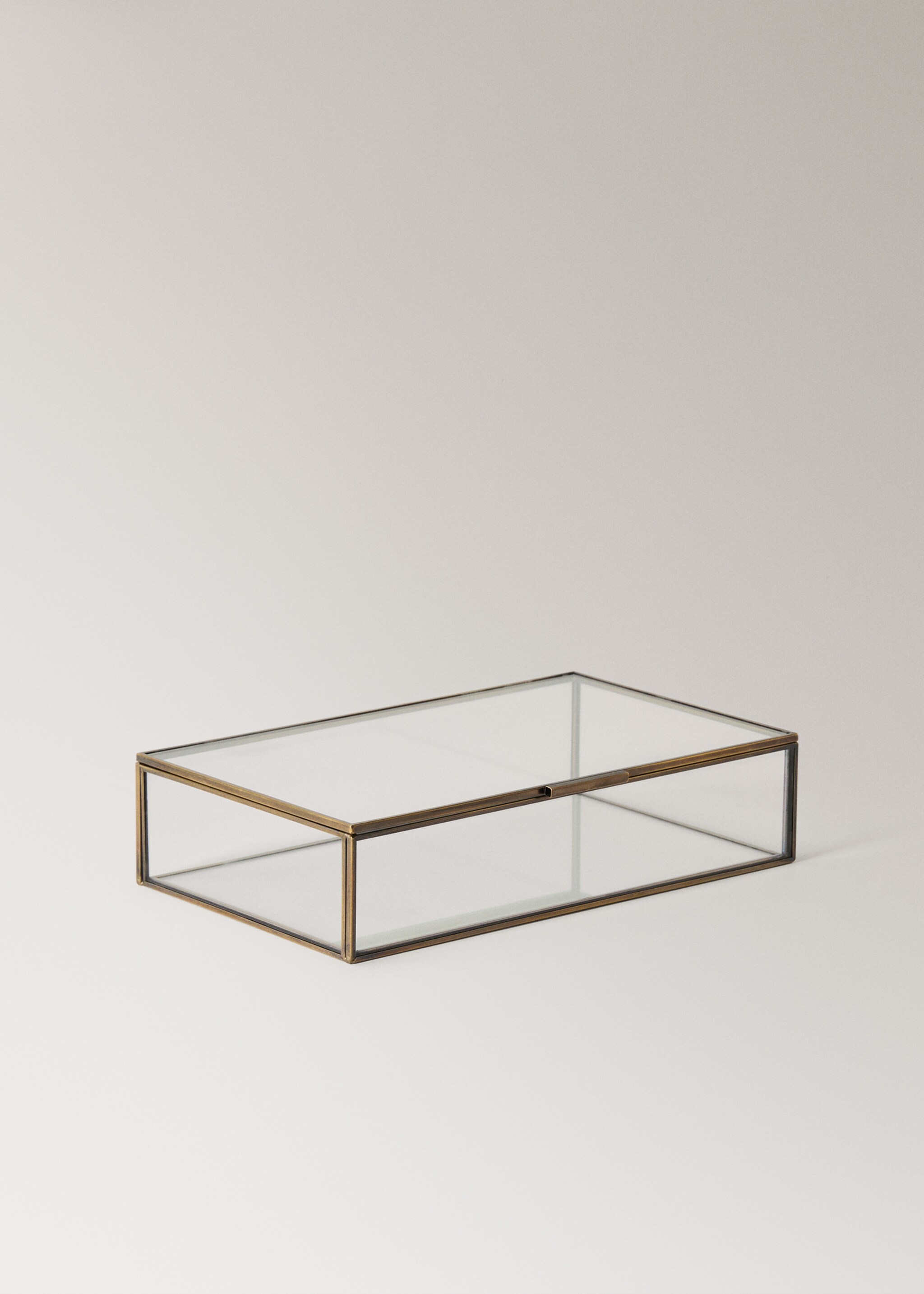 Medium box with metal profile - Details of the article 1, Gold. Ref: 27012915-00.