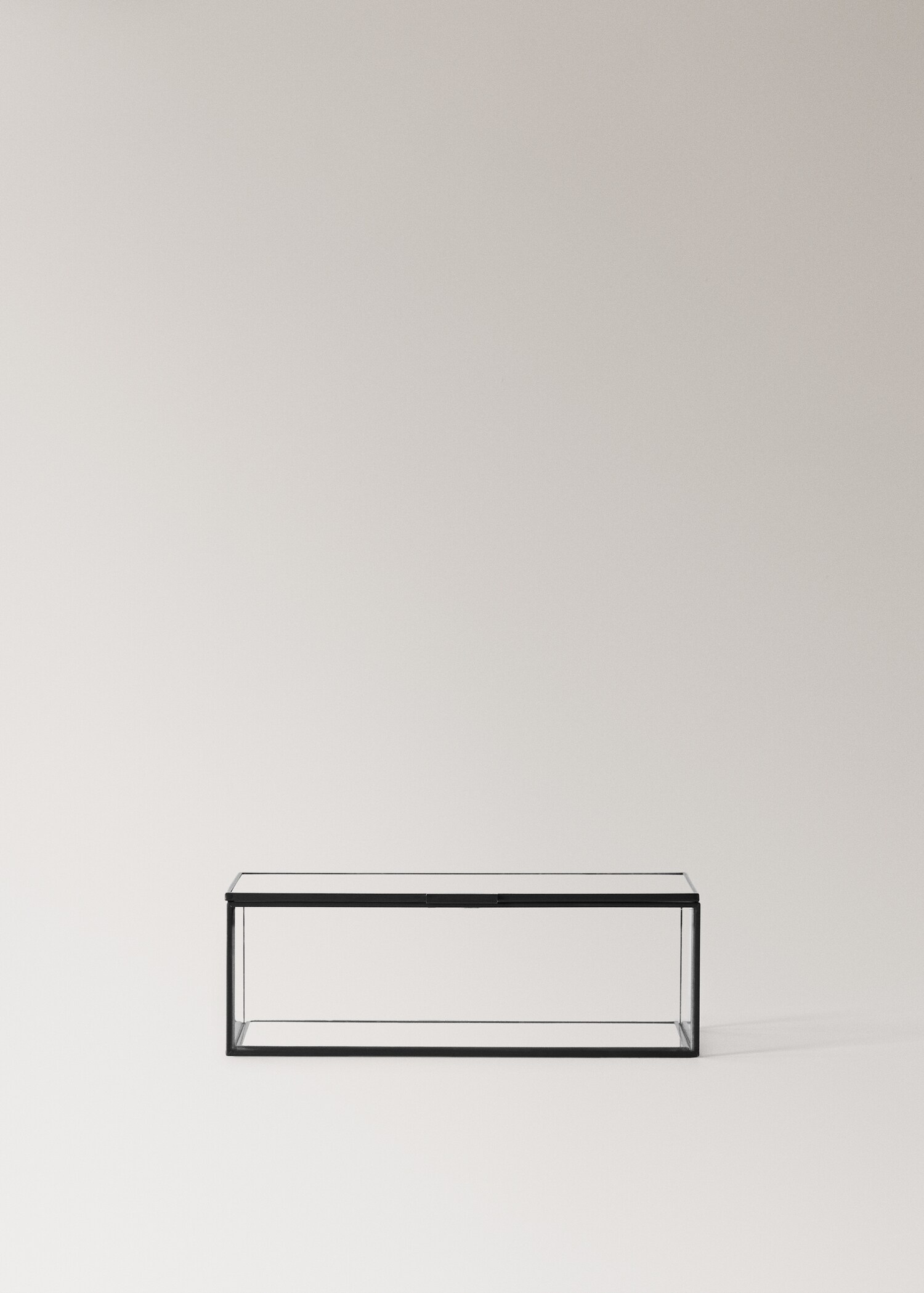 Small glass and metal jewellery box - Article without model