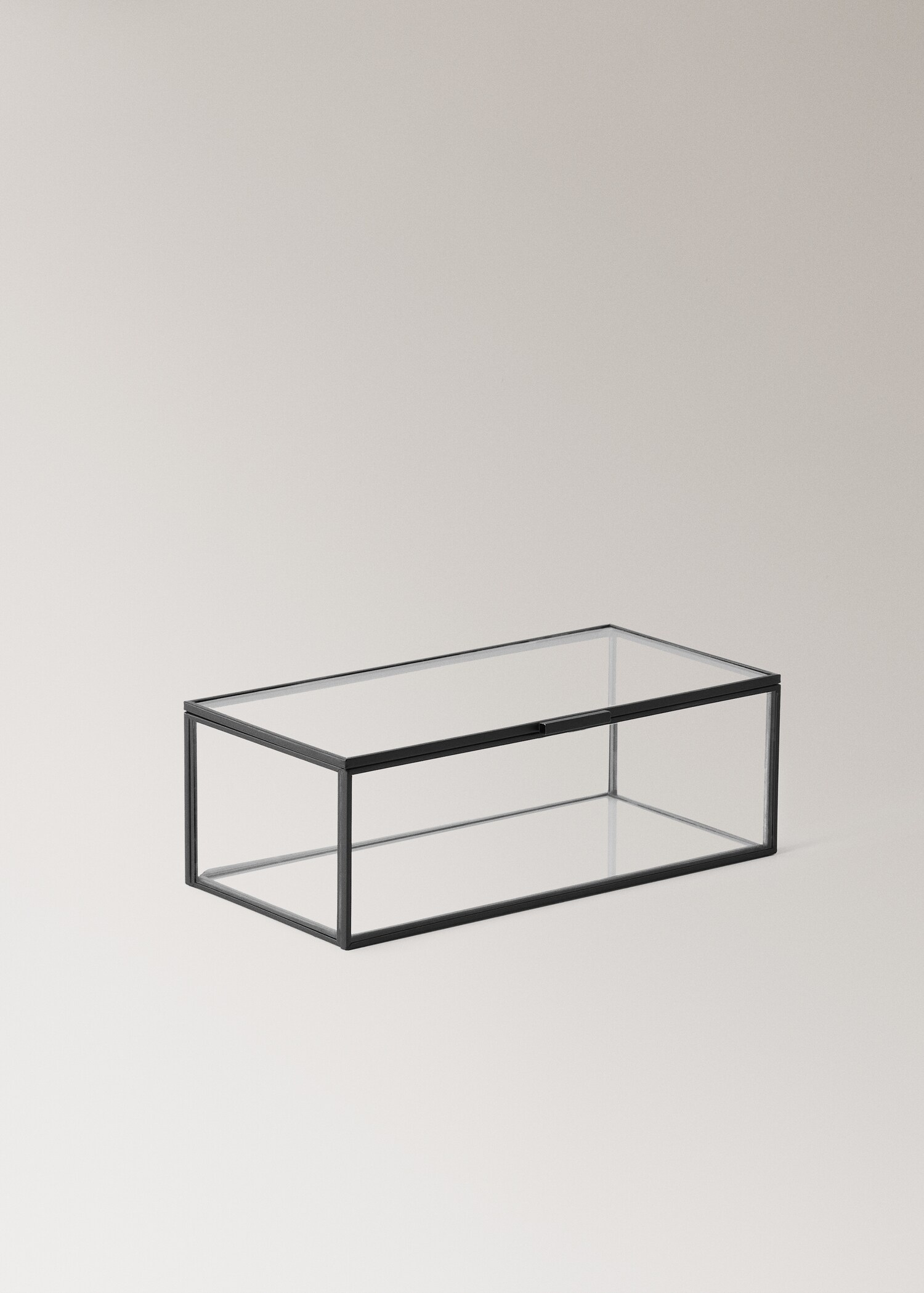 Small glass and metal jewellery box - Details of the article 1