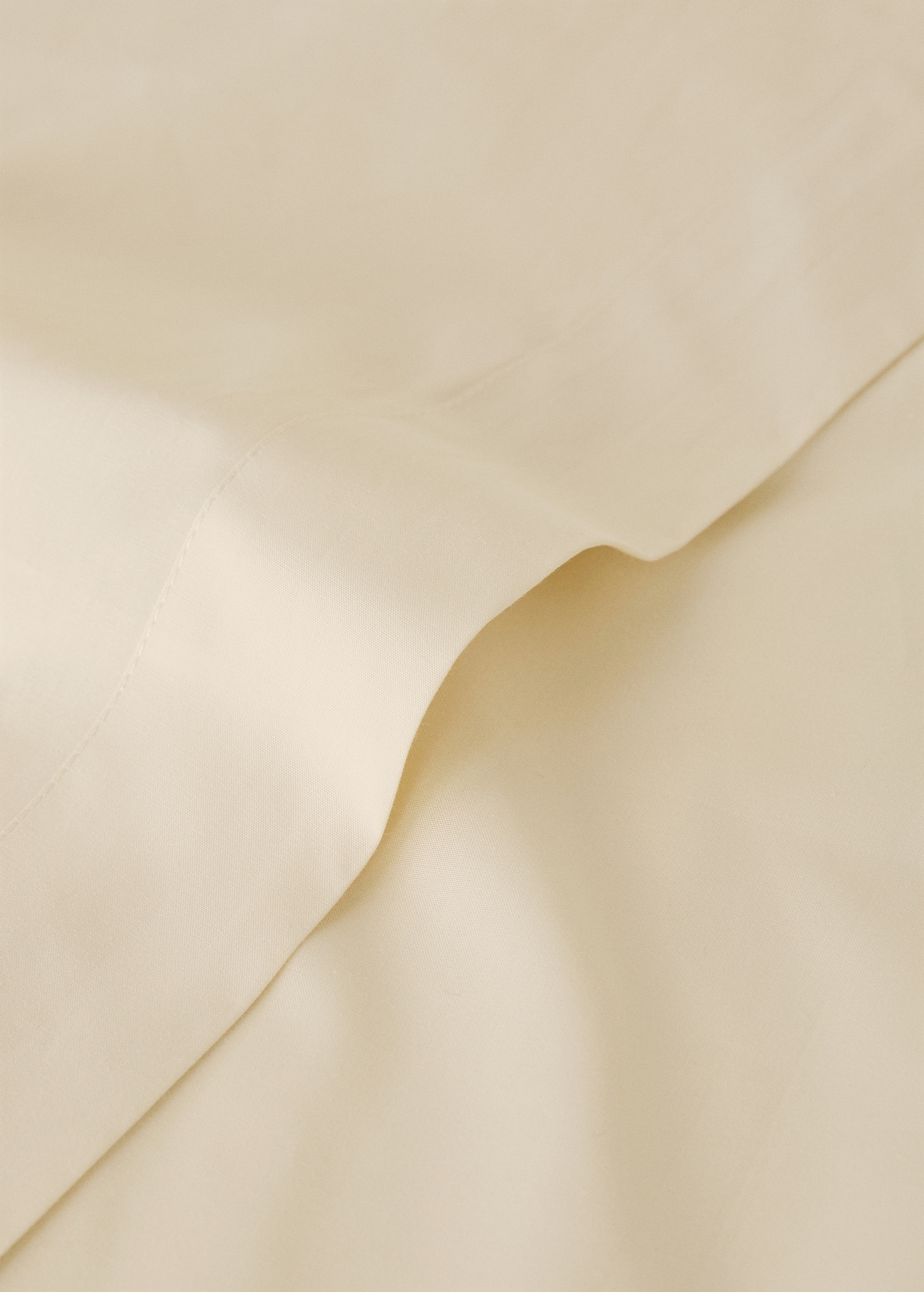 200-thread count percale cotton top sheet for 200 cm bed - Details of the article 1