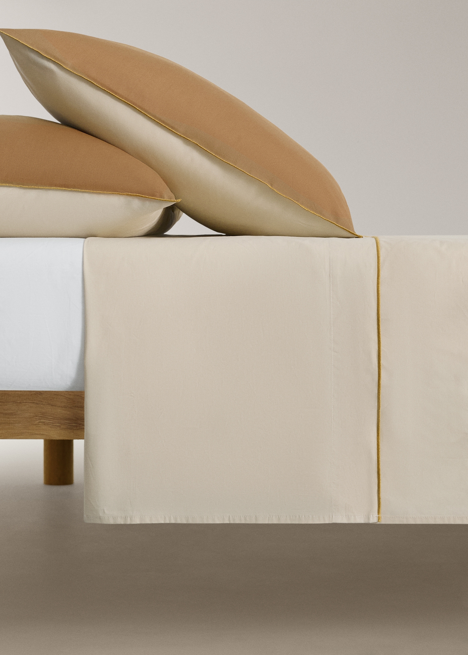 Vändbart överlakan i bomullspercale 180/200 cm säng - Artikel utan modell