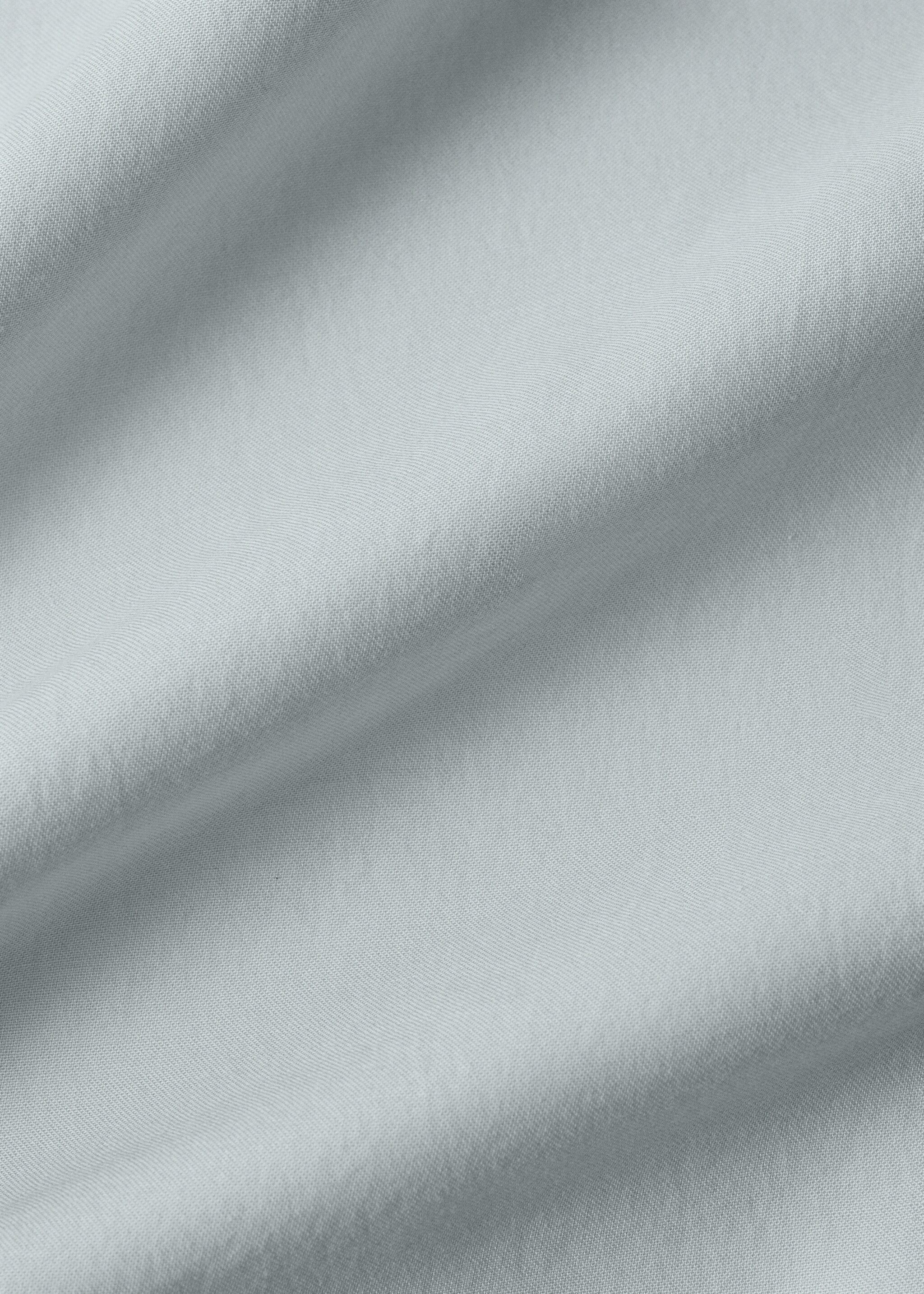 Double quilted satin top sheet King Bed - Details of the article 3, Aqua Green. Ref: 27012937-00.