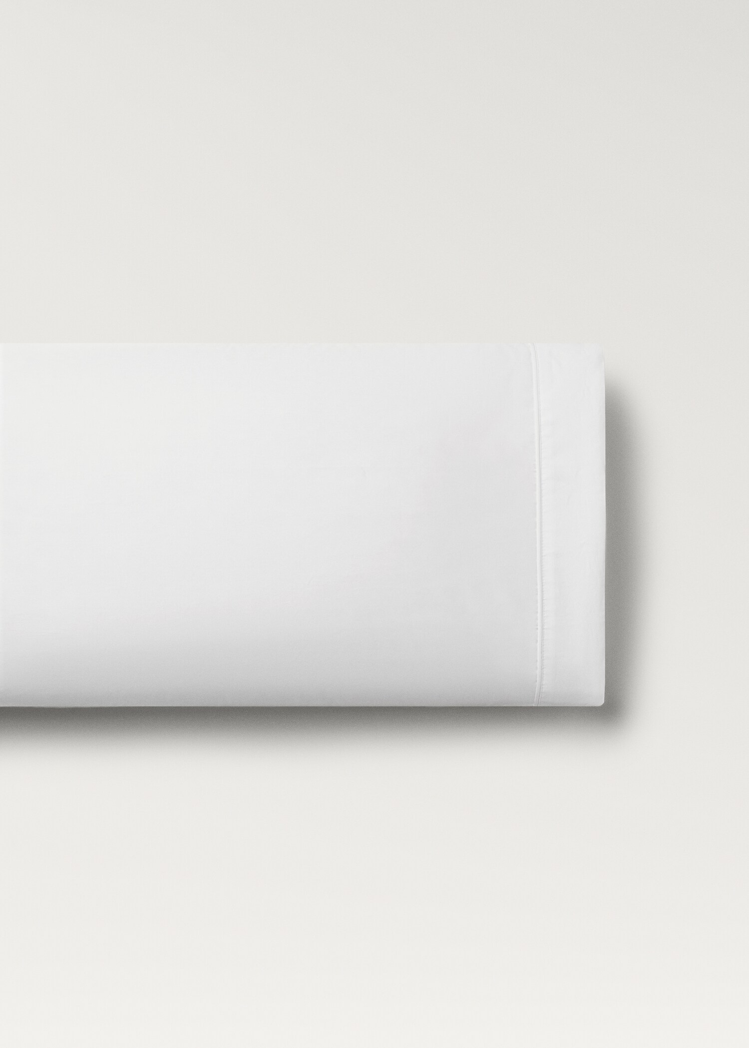 Funda coixí cotó percal de 500 fils detall viu arrodonit 45x110 cm - Article sense model