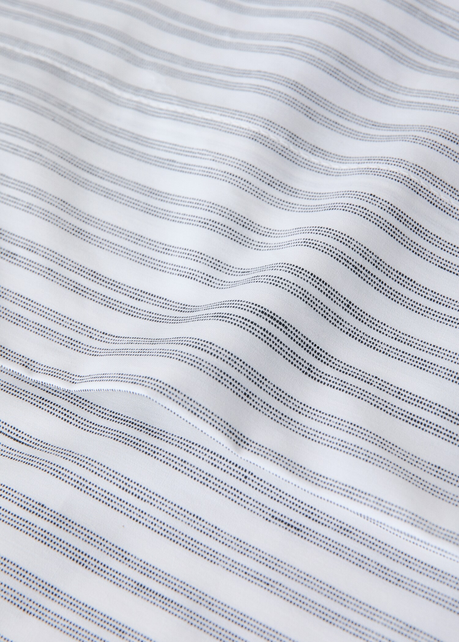 Cotton percale striped pillowcase, 45x110 cm - Details of the article 1