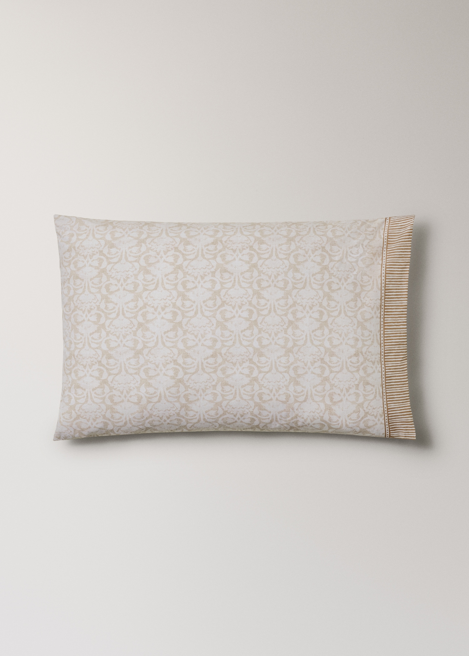 fundas almohada algodón percal diseño floral cenefa 50x75cm - Artículo sin modelo