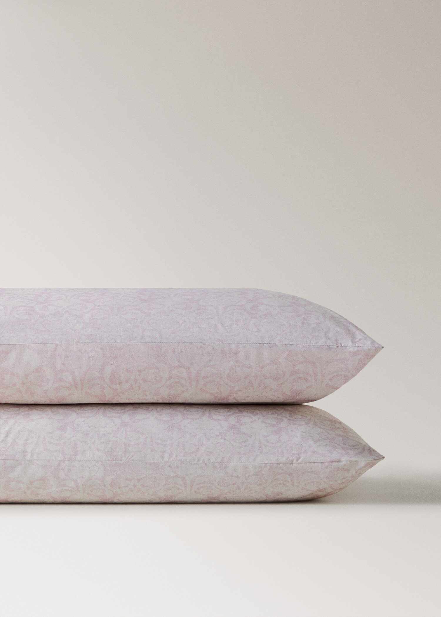 Taies d'oreiller percale de coton motif fleuri frise 50x75 cm - Détail de l'article 3