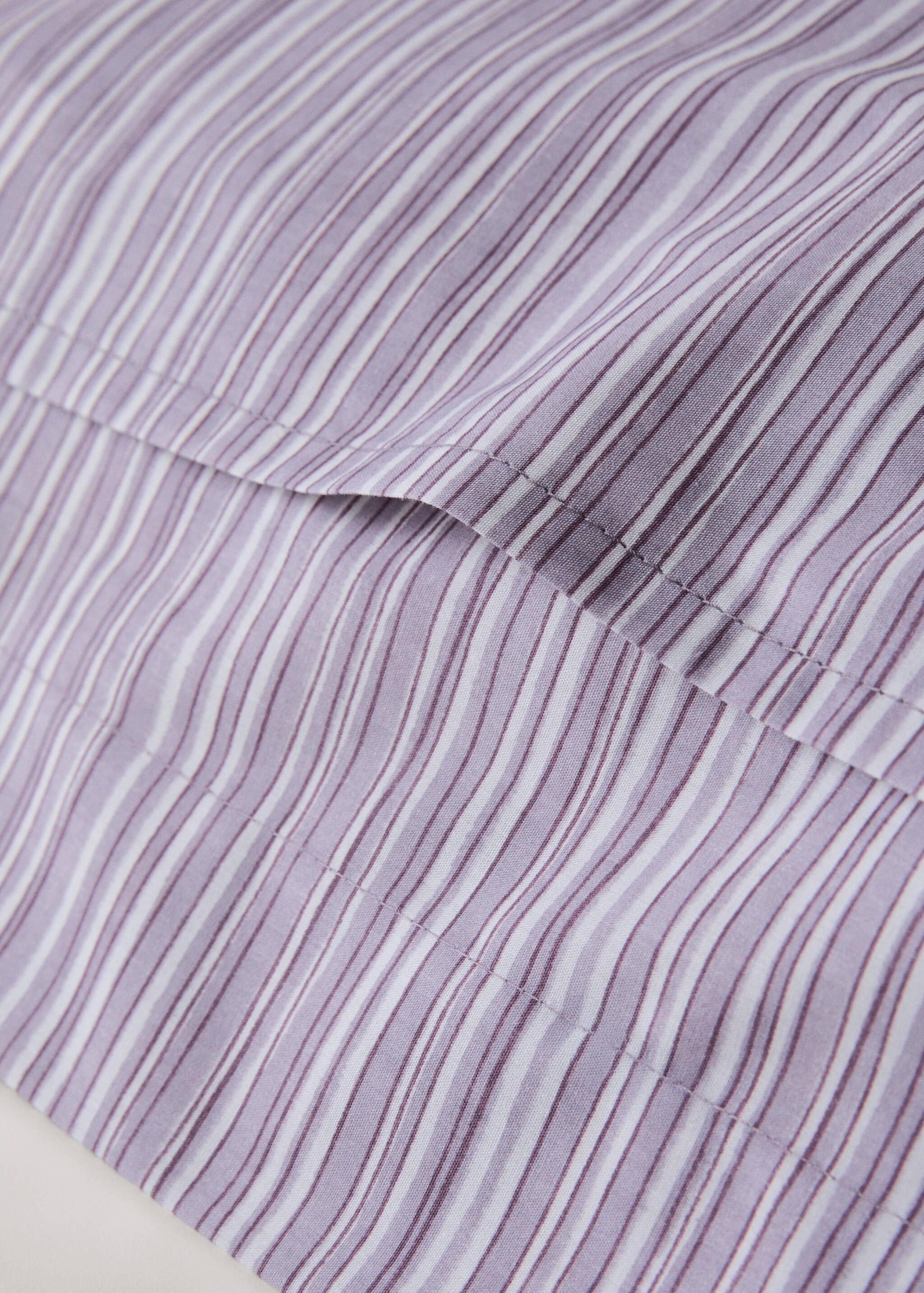 Two decorative floral print pillow covers 60x60 cm - Details of the article 2, Light/Pastel Purple. Ref: 27012963-00.