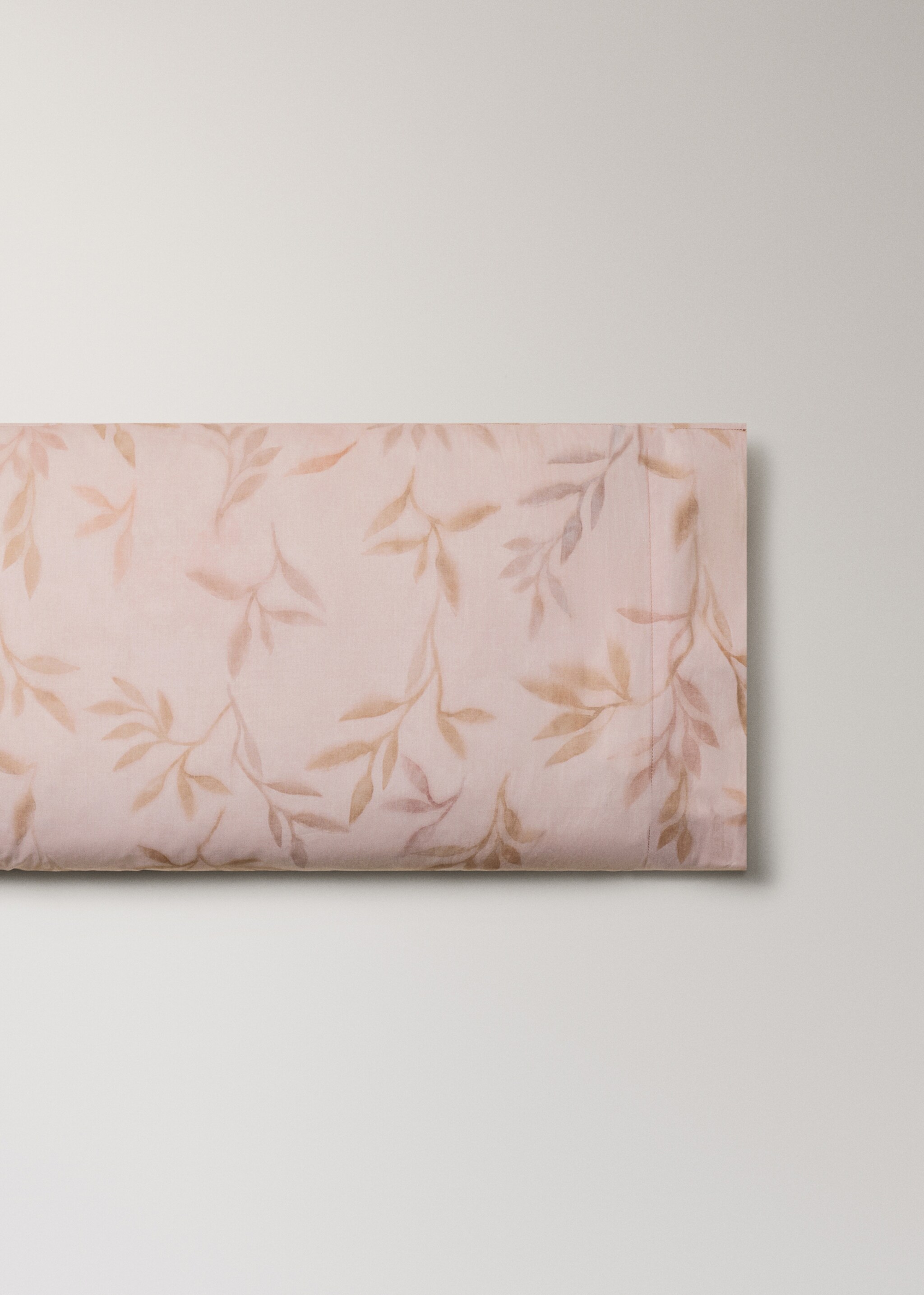 Dues fundes coixí cotó percala estampat fulles 45x110 cm - Article sense model, Préssec. Ref: 27012973-00.