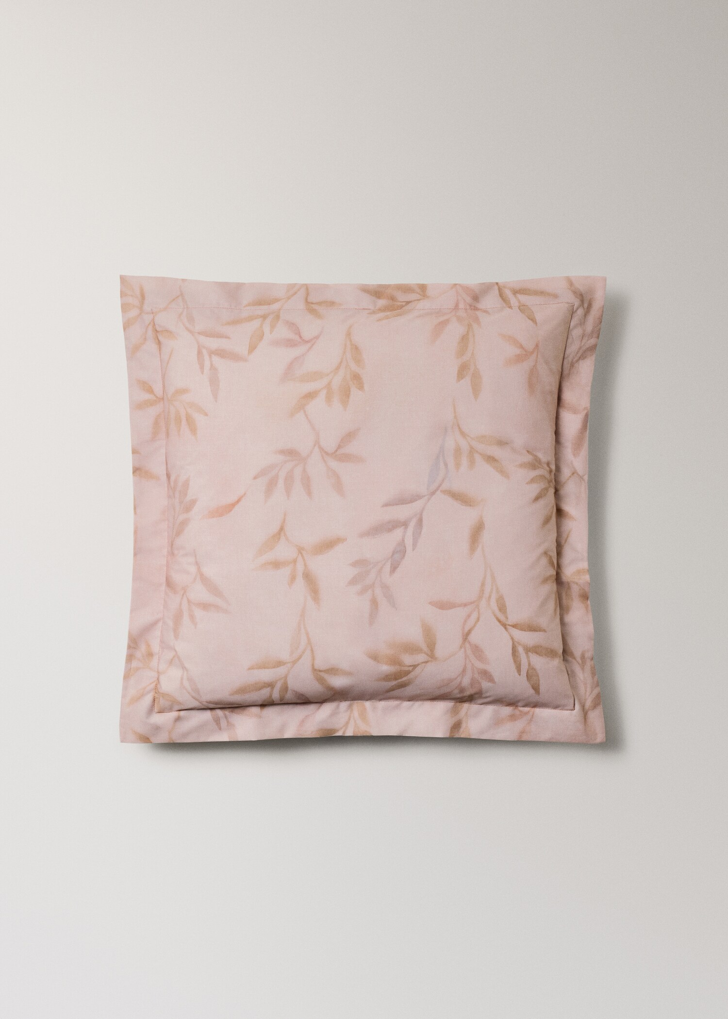 Dues fundes coixí cotó percala estampat fulles 60x60 cm - Article sense model