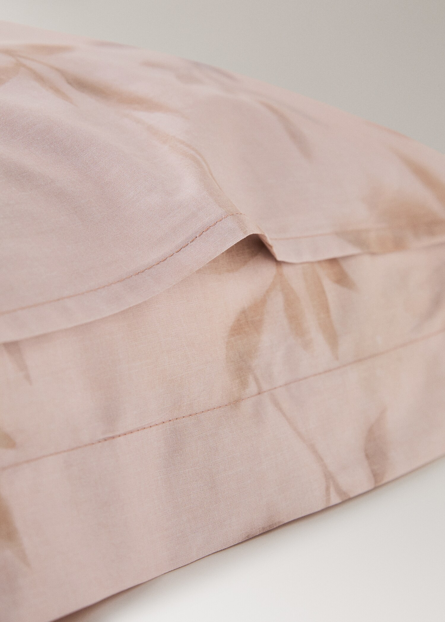 Dues fundes coixí cotó percala estampat fulles 60x60 cm - Detall de l'article 1