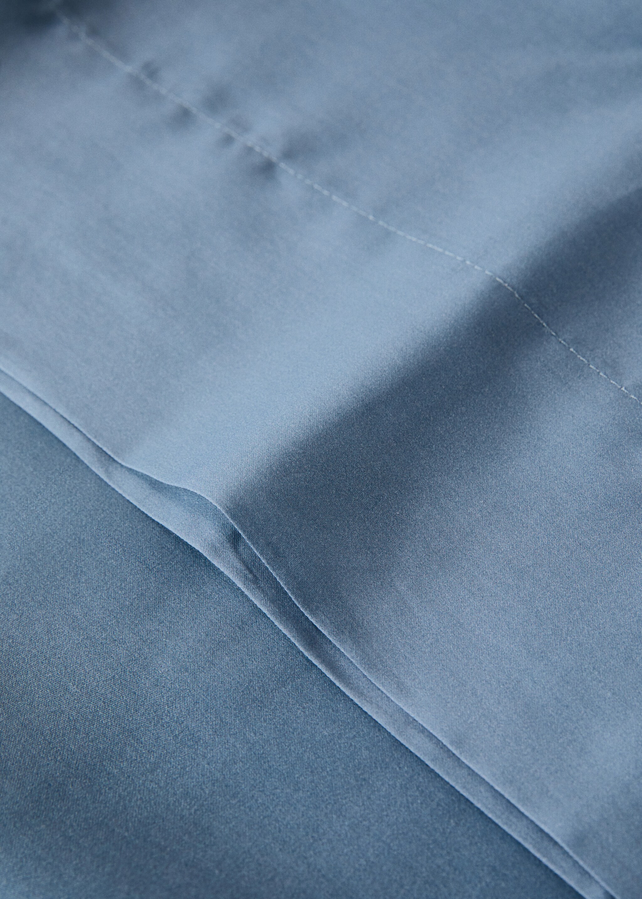 Kopfkissenbezug aus Baumwollsatin mit Farbverlauf, 45 x 110cm - Detail des Artikels 1, Blau. Ref: 27012978-00.