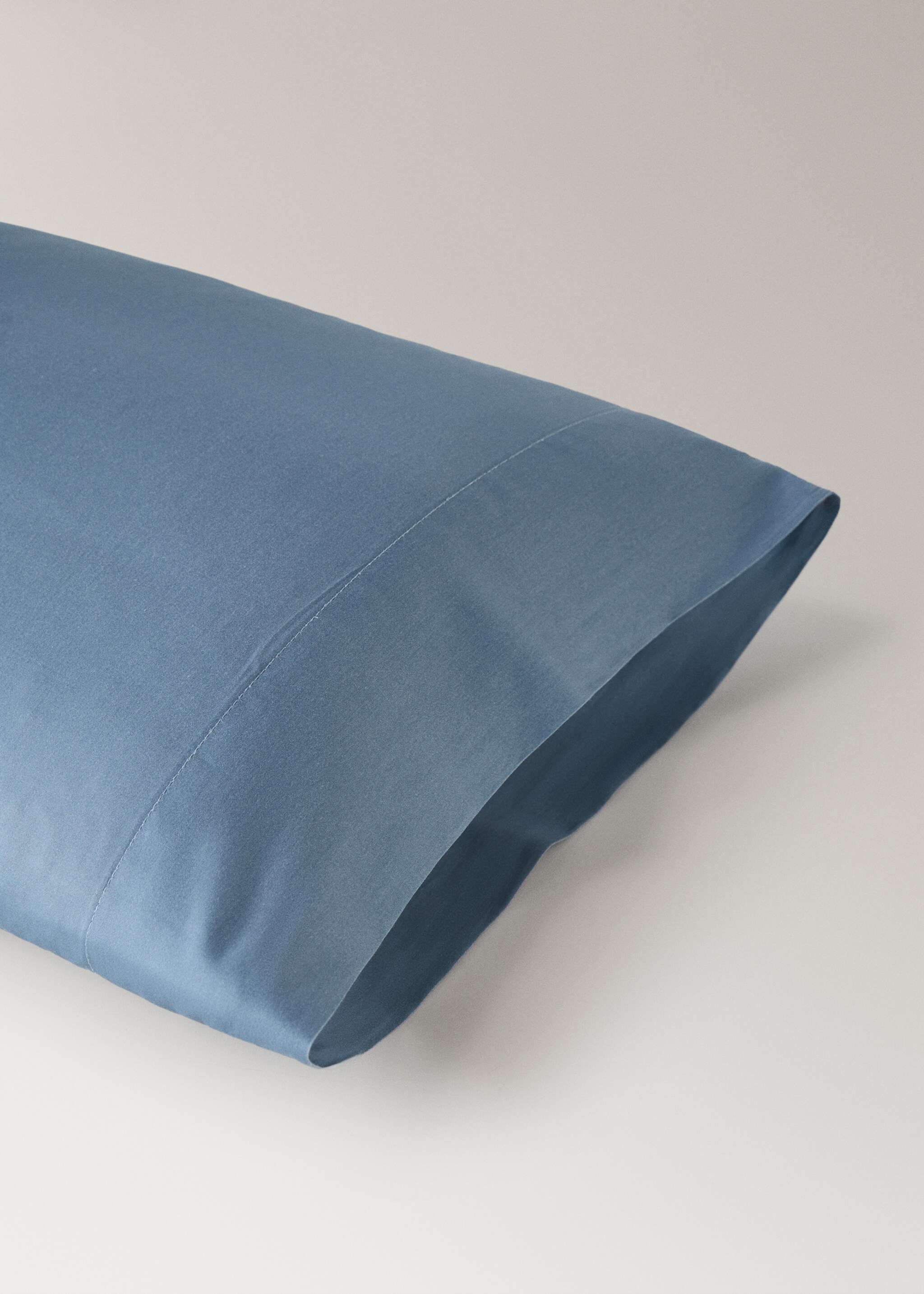 Kopfkissenbezug aus Baumwollsatin mit Farbverlauf, 45 x 110cm - Detail des Artikels 2, Blau. Ref: 27012978-00.