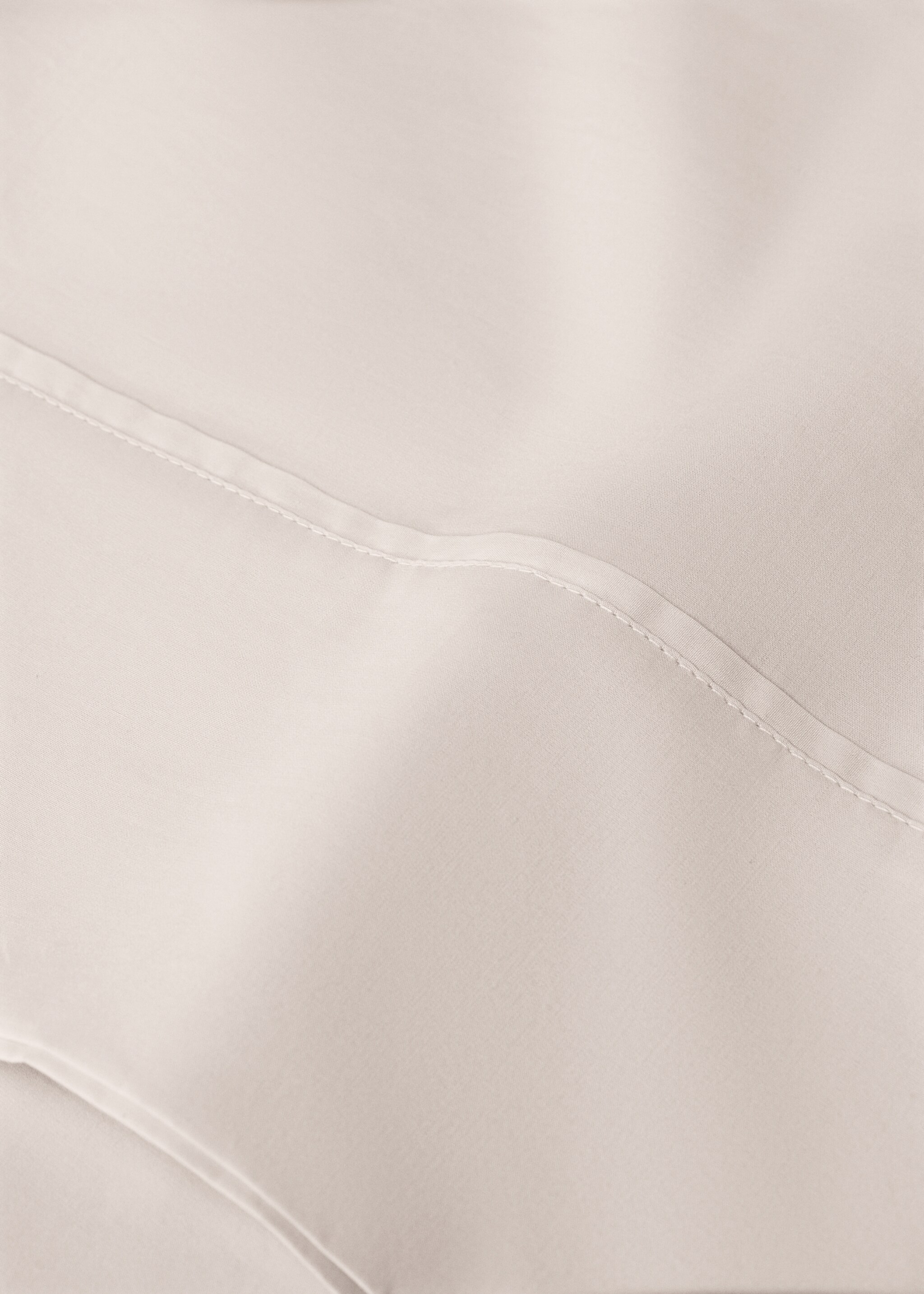 Zwei Kopfkissenbezüge aus Baumwoll-Perkal, 300er Fadendichte, 50 x 75 cm - Detail des Artikels 2, Hellgrau/Pastellgrau. Ref: 27012983-00.