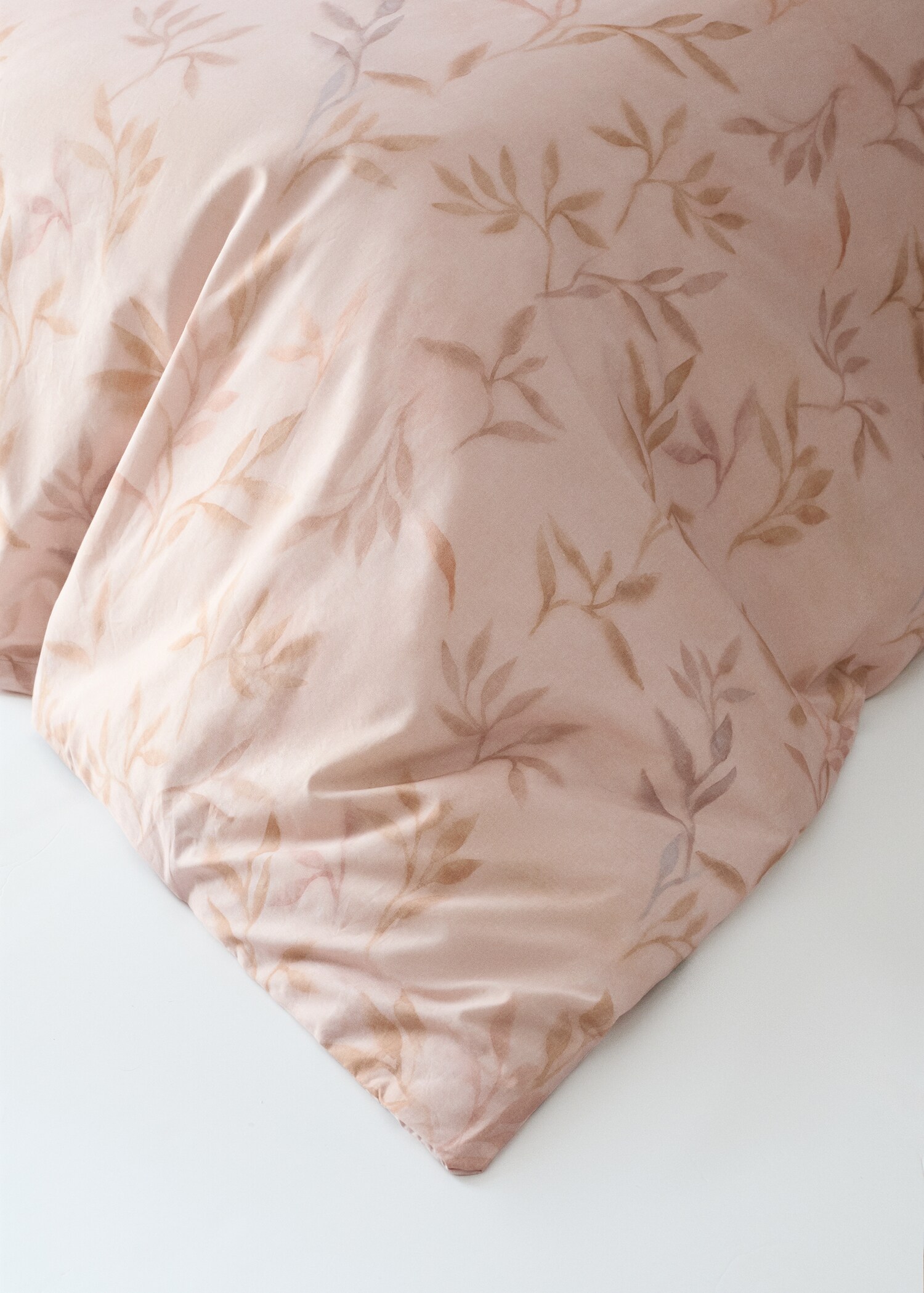 Printed leaf percale cotton duvet cover for 180/200 cm bed - Details of the article 8