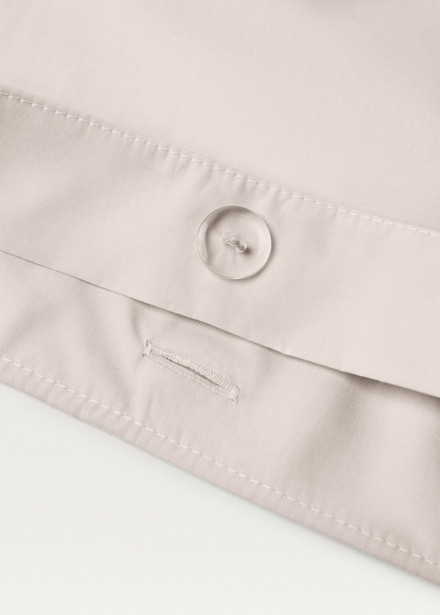 300 threads cotton percale duvet cover Superking bed - Details of the article 2