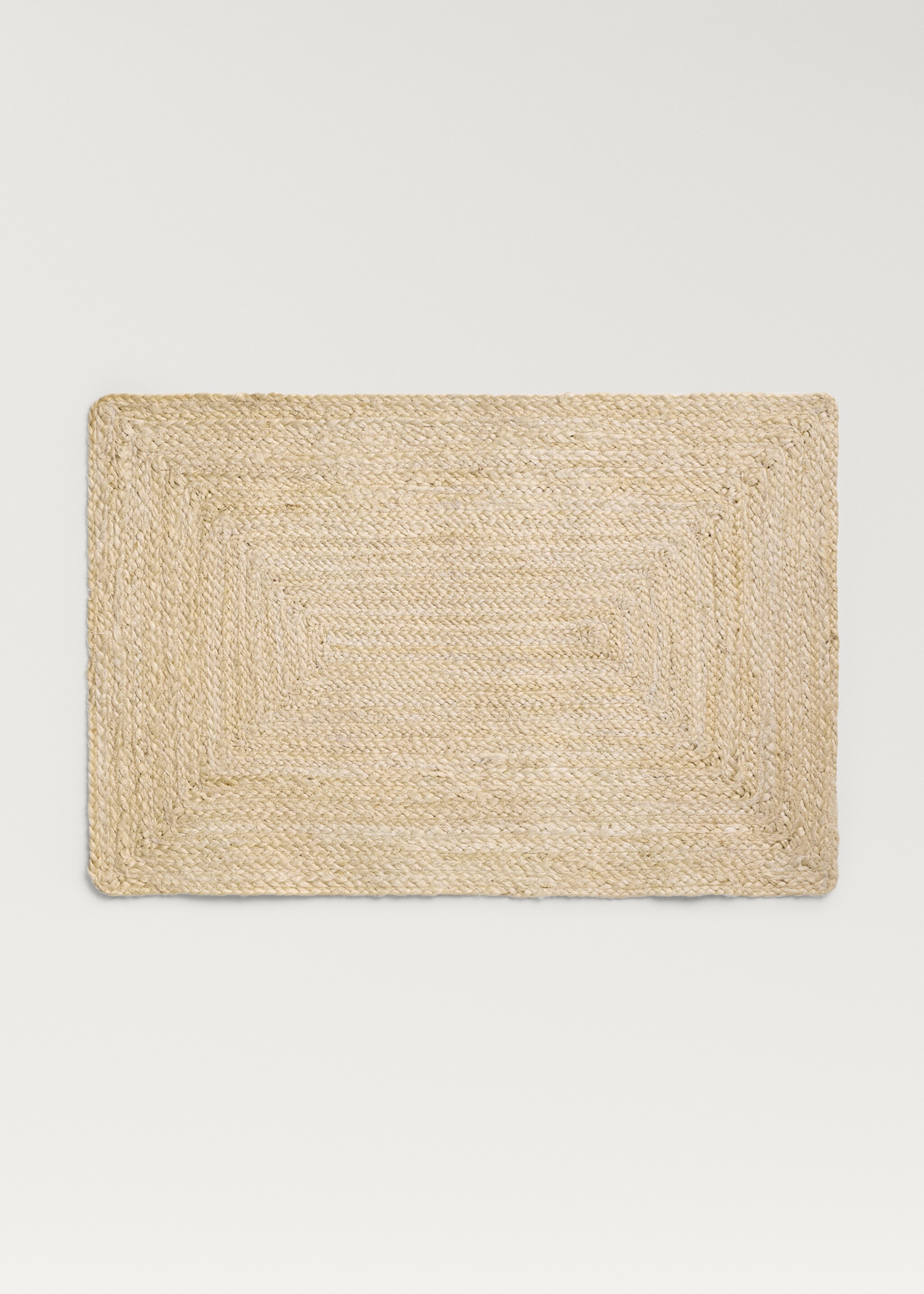 Medium bleached braided jute rug - Article without model, Sand. Ref: 27013288-00.