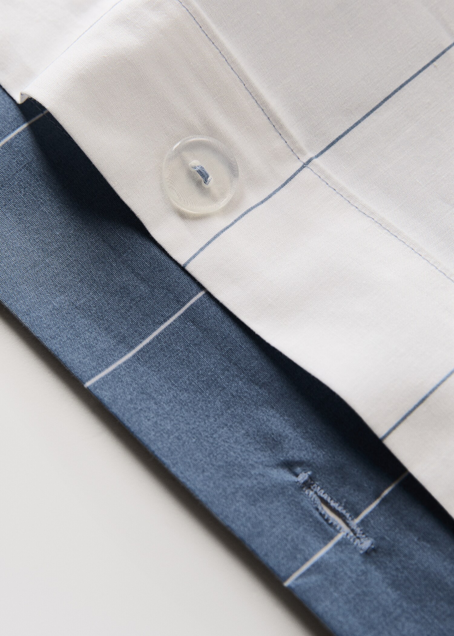 Funda nórdica 100% algodón rayas reversible Cama 150/160 cm - Detalle del artículo 2