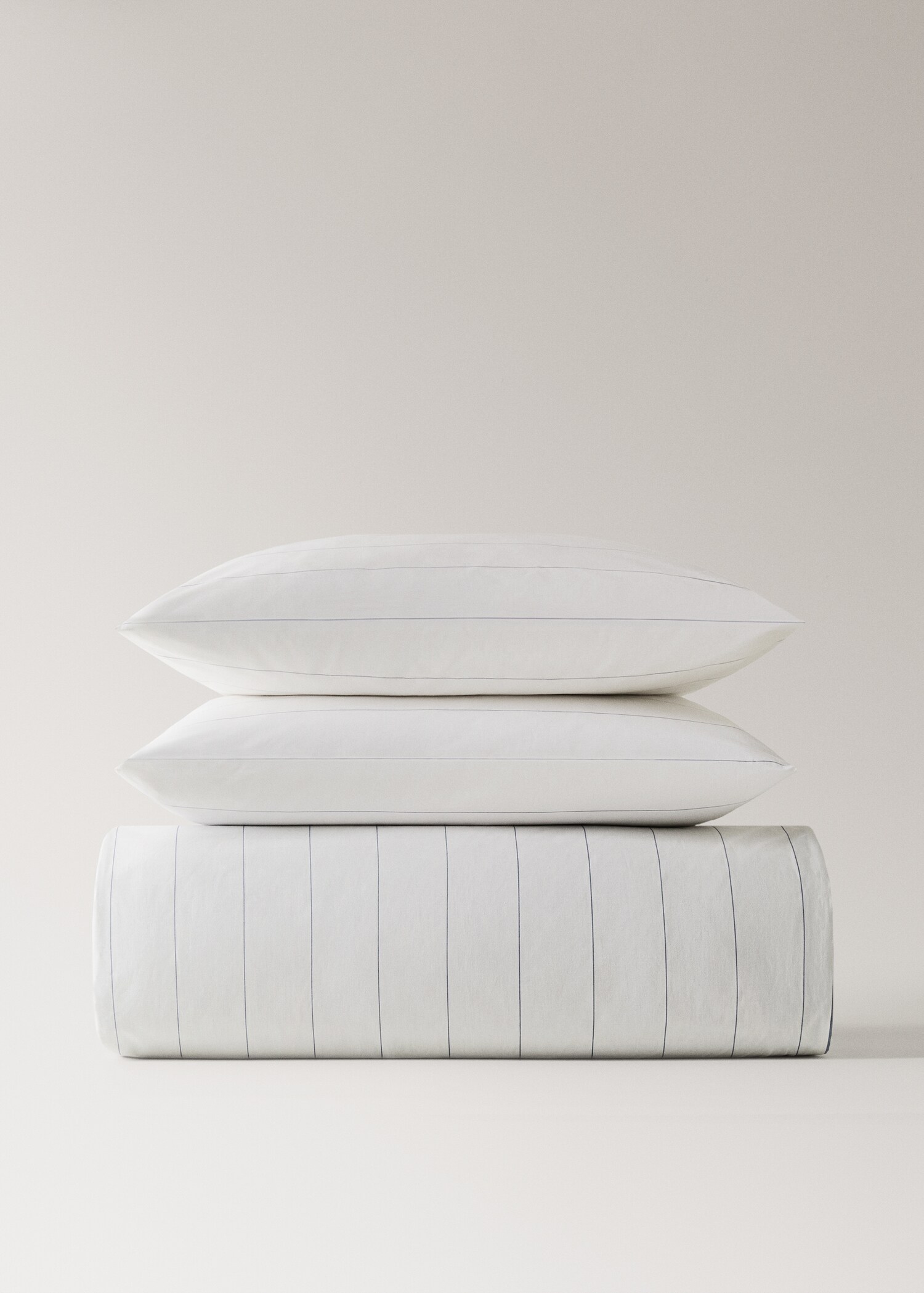 100% cotton reversible striped duvet cover for 180/200 cm bed - Details of the article 4