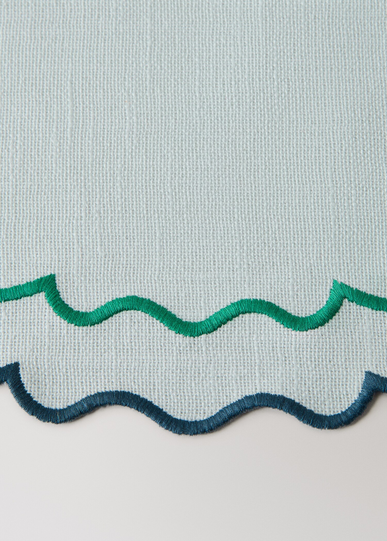 Ατομικό βαμβακερό τραπεζομάντηλο με κύματα - Λεπτομέρεια του προϊόντος 2