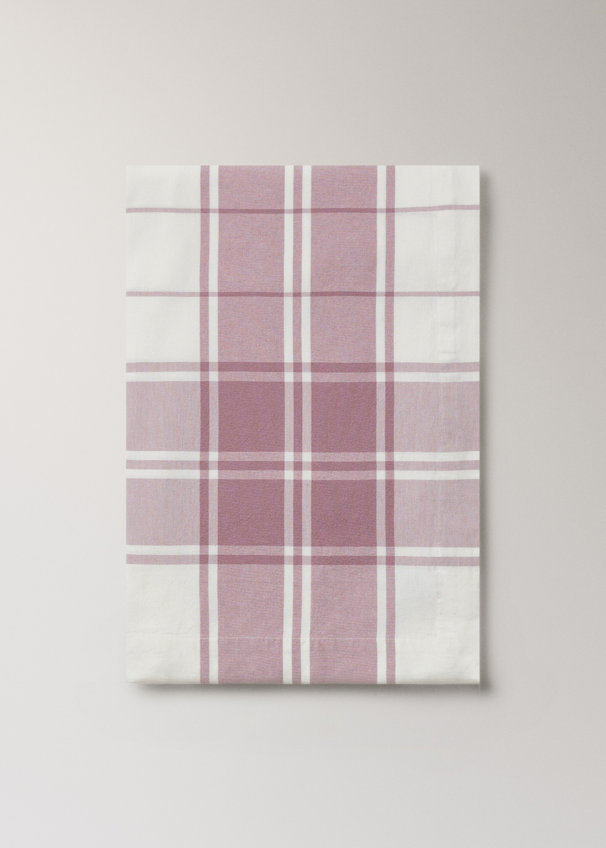 Ubrus 100% bavlna s kontrastními pruhy pro 6 až 8 osob - Zboží bez modelu, Fialová šeřík. Ref: 27013296-00.