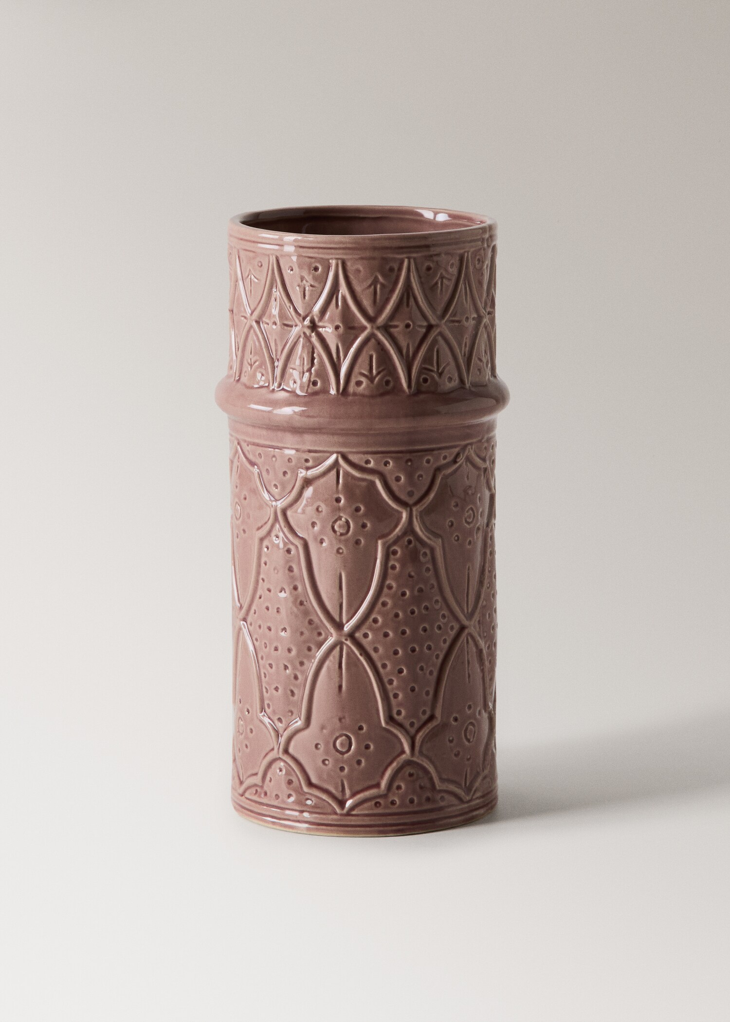 Velká kameninová váza s reliéfním vzorem - Zboží bez modelu