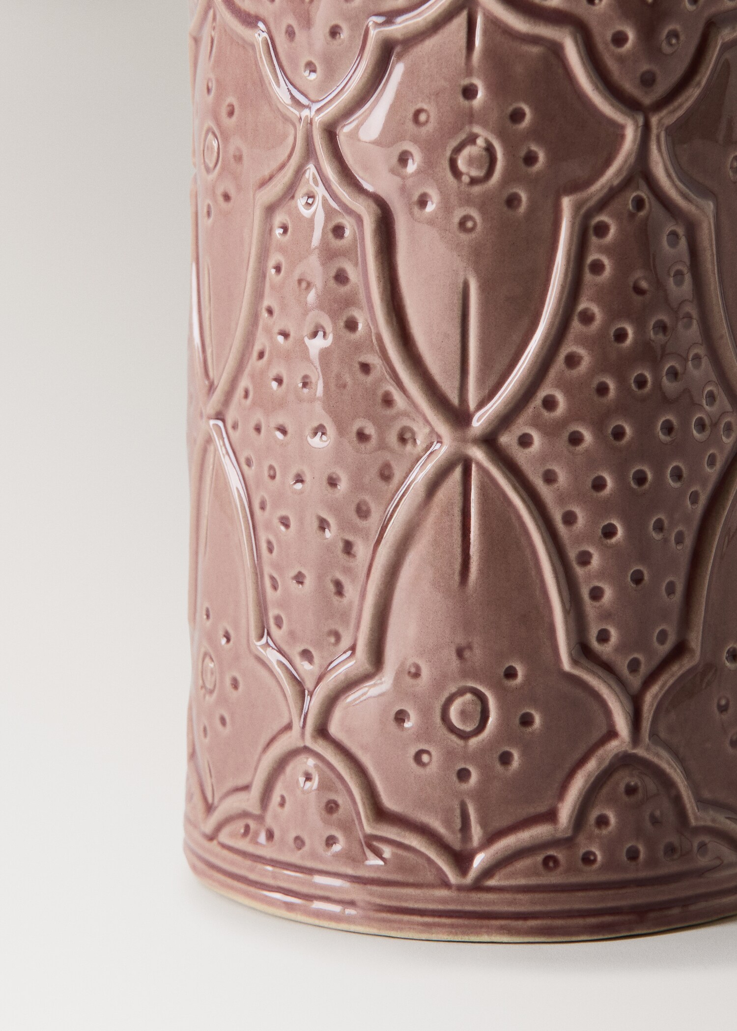 Velká kameninová váza s reliéfním vzorem - Detail zboží 2