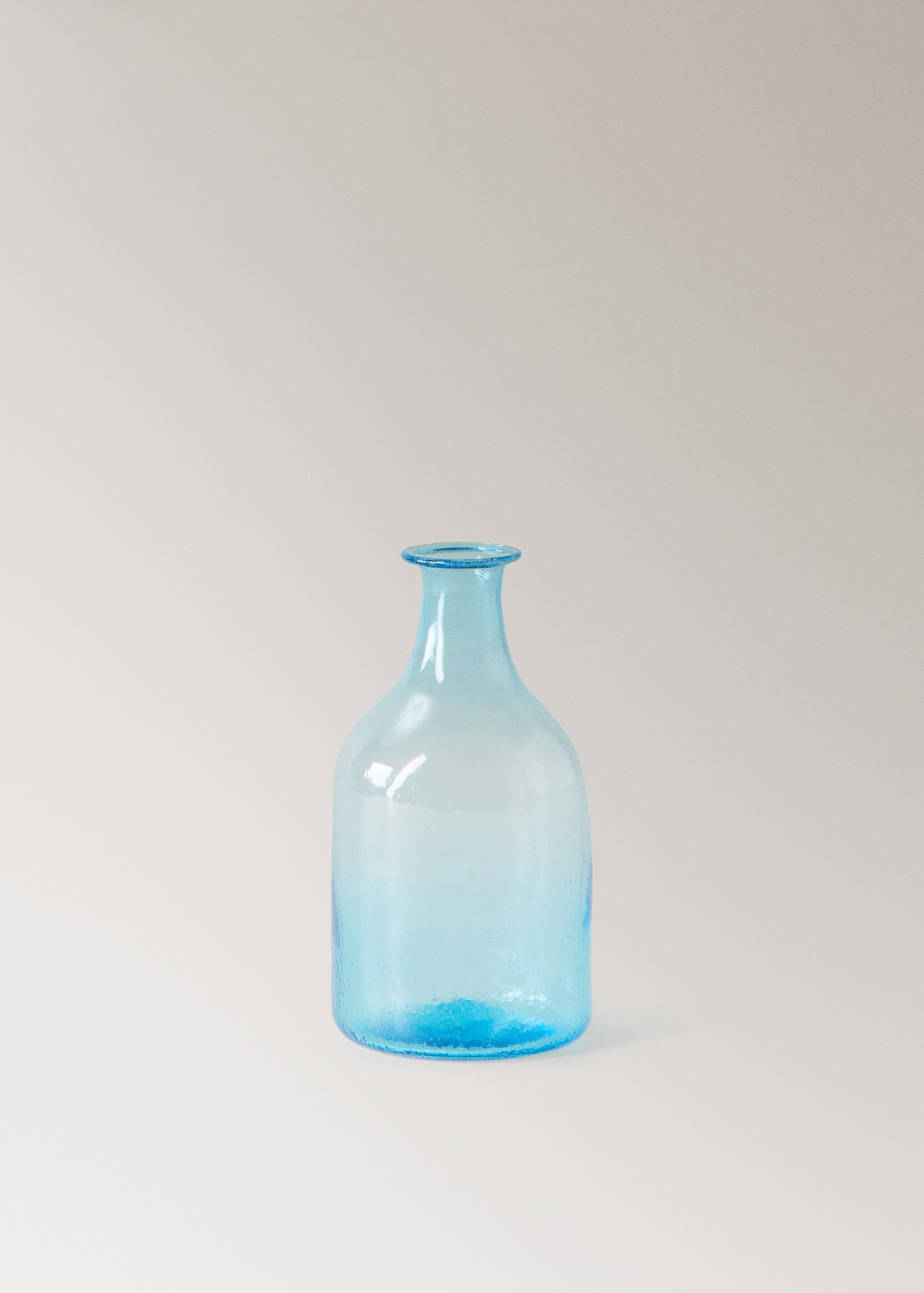 Extra kleiner Glasvase mit Blasen - Artikel ohne Model, Wassergrün. Ref: 27013301-00.