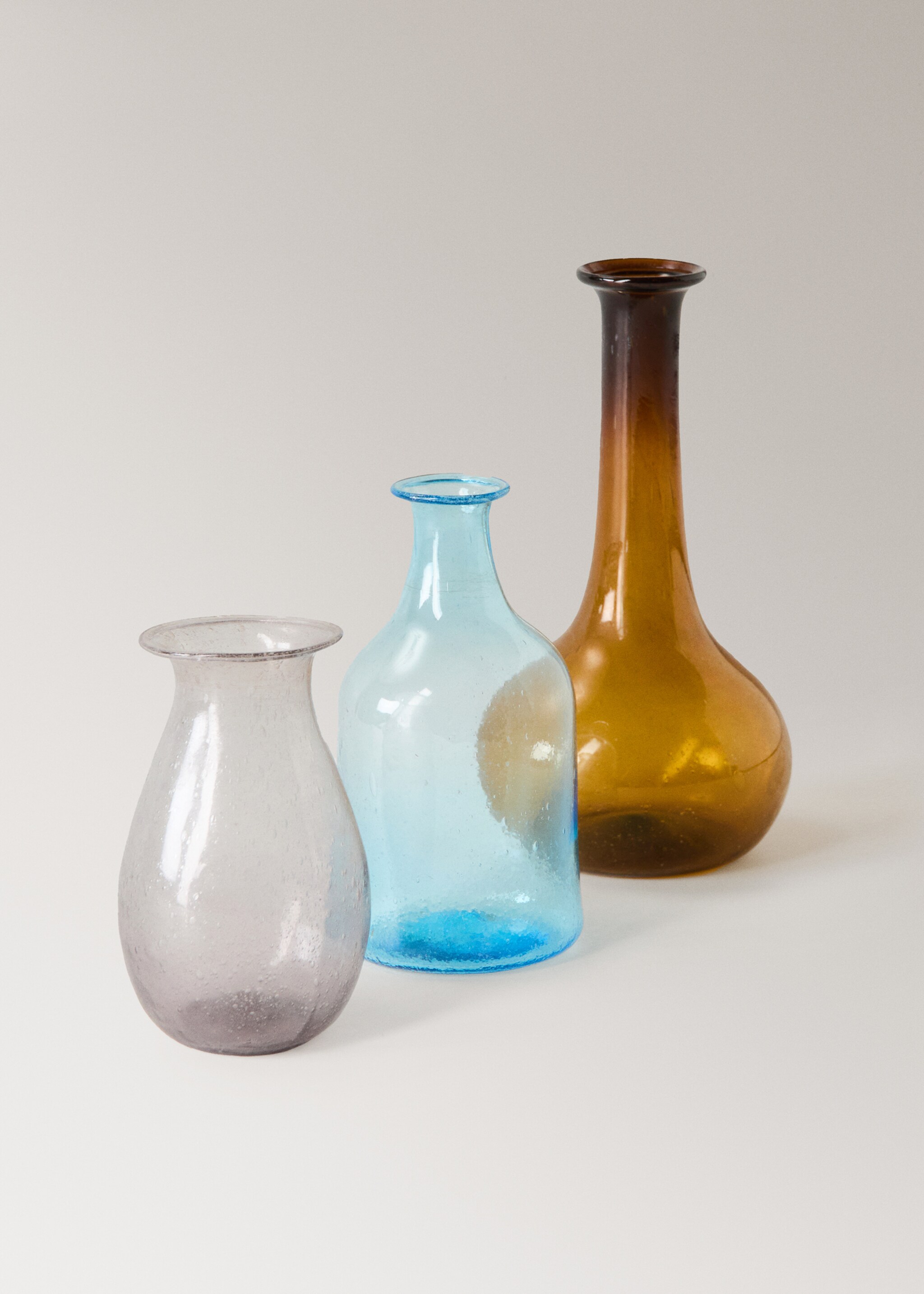 Extra kleiner Glasvase mit Blasen - Detail des Artikels 3, Wassergrün. Ref: 27013301-00.