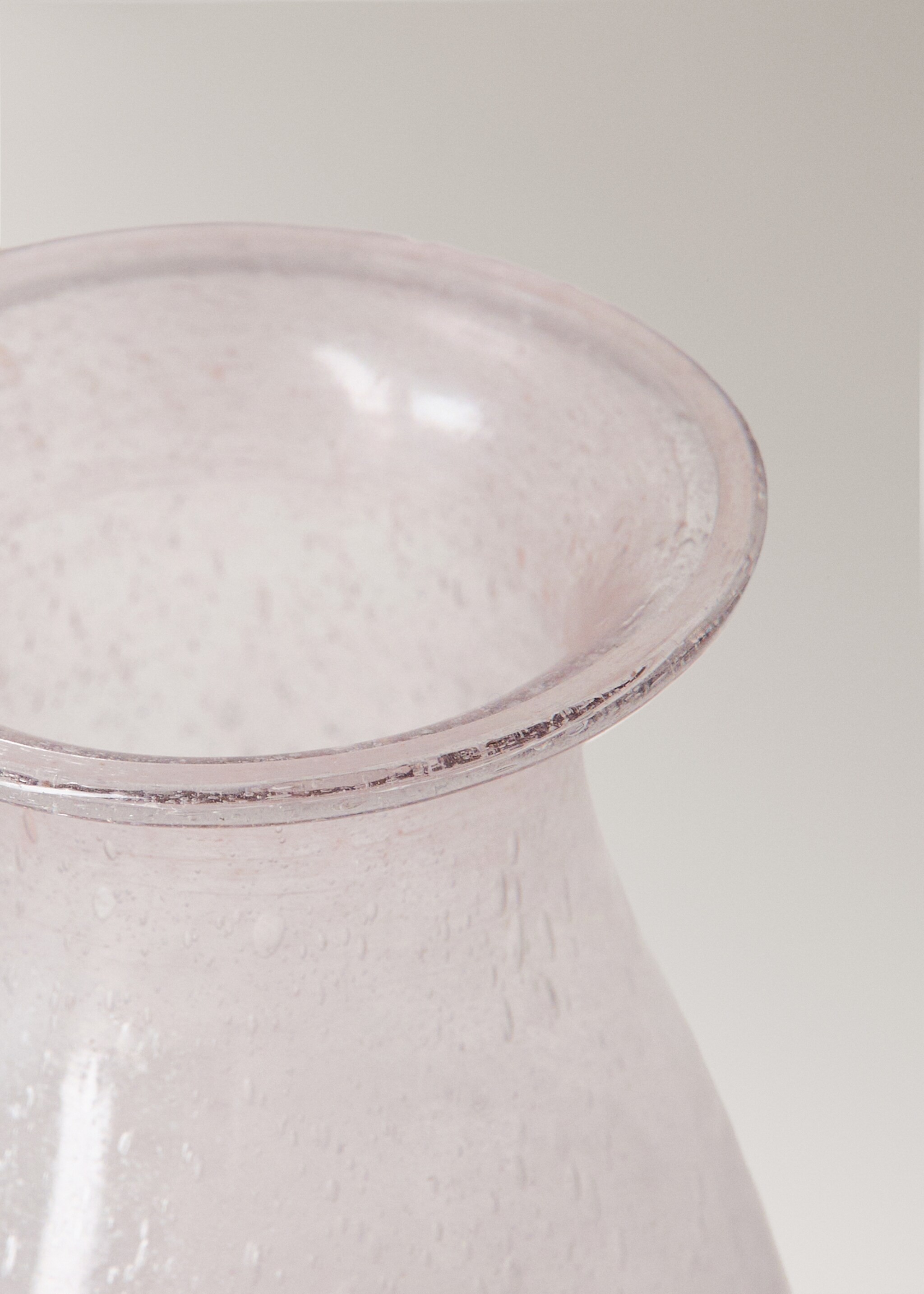 Extra kleiner Glasvase mit Blasen - Detail des Artikels 1, Helllila/Pastelllila. Ref: 27013301-00.