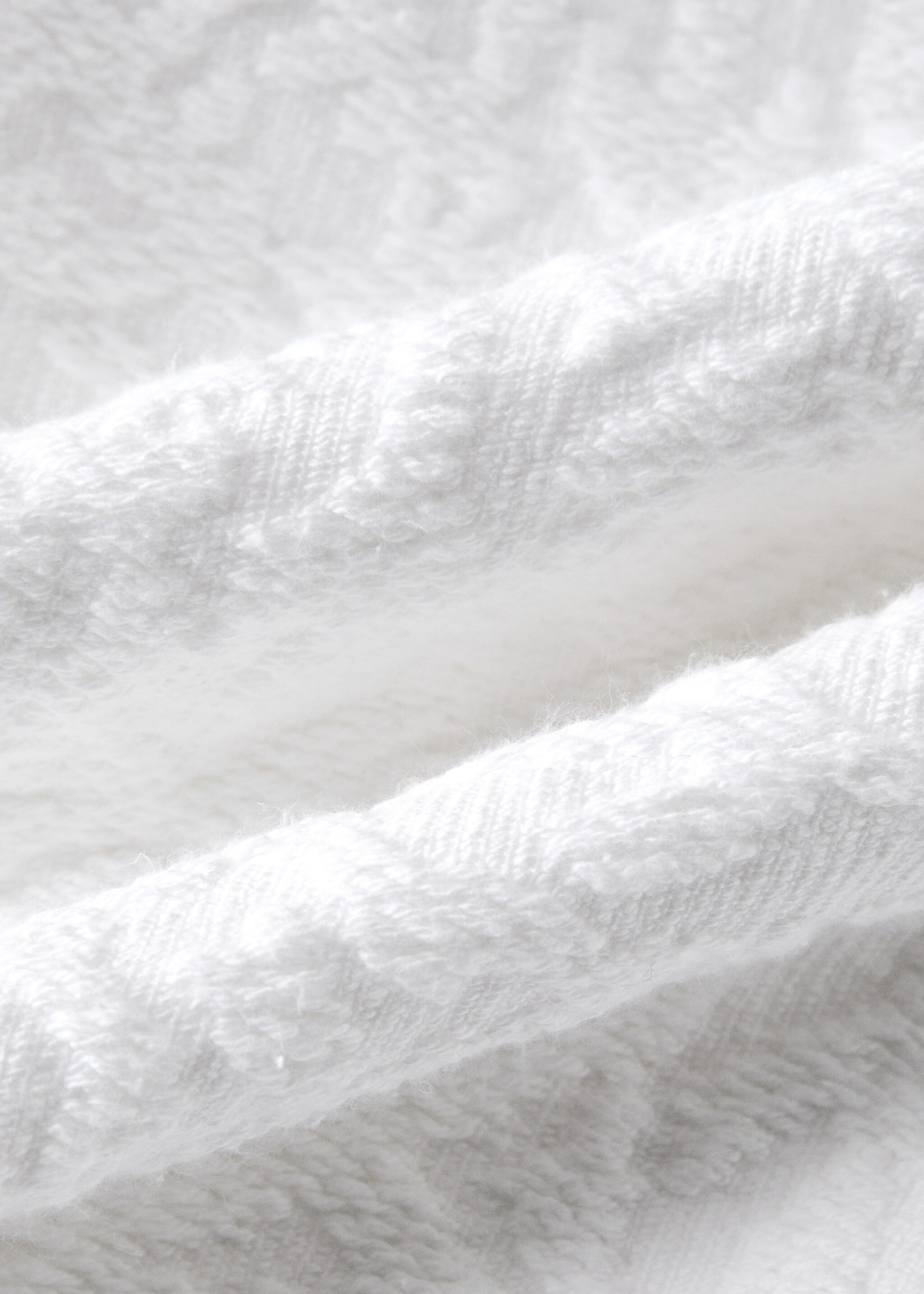 Cobrellit cotó jacquard disseny mosaic llit 180/200 cm - Detall de l'article 1, Blanc. Ref: 27013302-00.