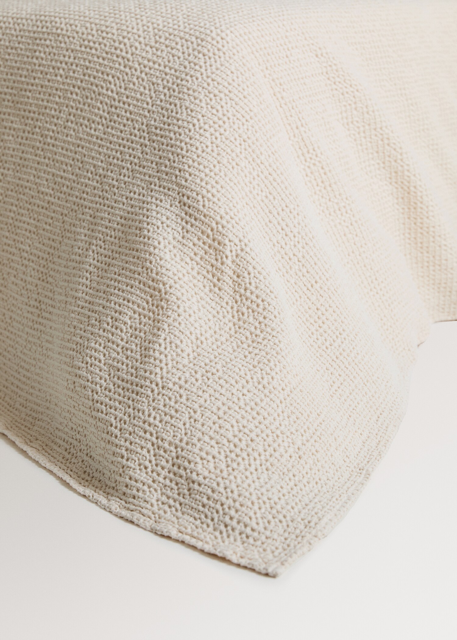 Garment-dyed waffle cotton bedspread for 130/150 cm bed - Details of the article 8