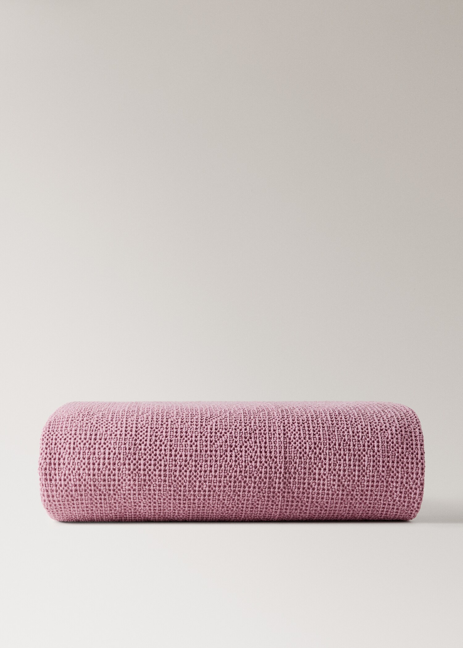 Garment-dyed waffle cotton bedspread for 130/150 cm bed - Article without model