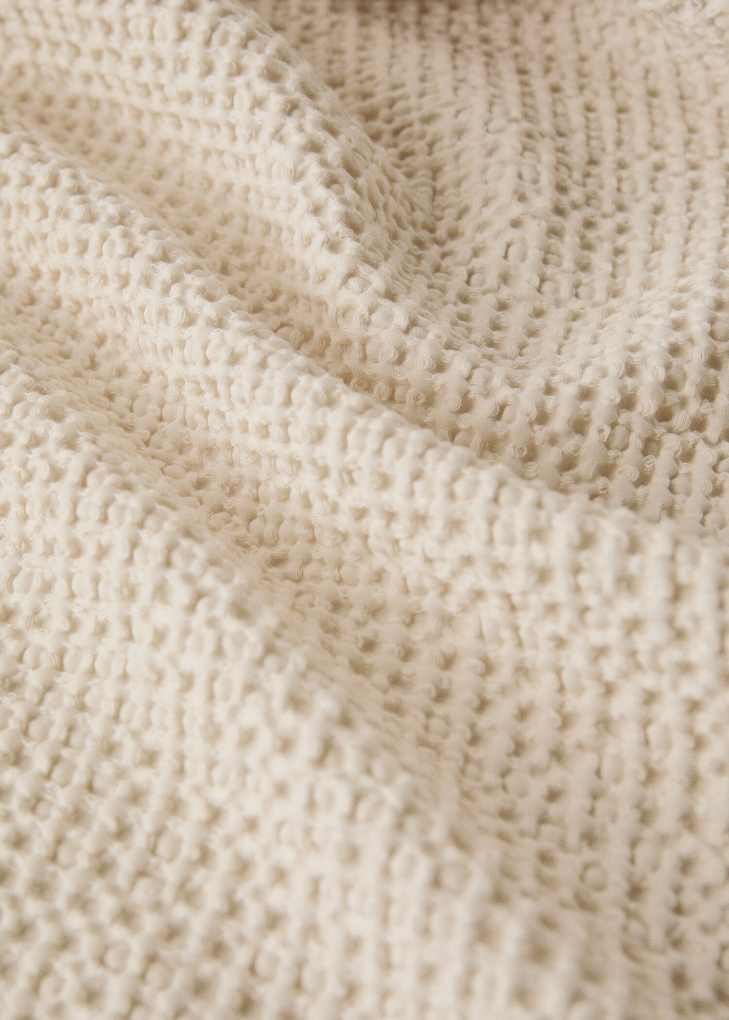 Couvre-lit coton garment-dyed gaufré lit 180/200 cm - Détail de l'article 2