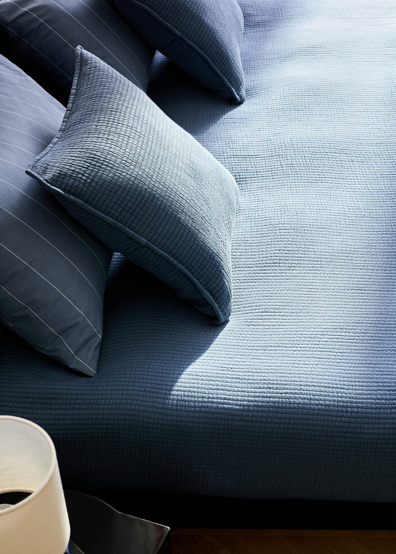 Tagesdecke aus Baumwoll-Jacquard mit geometrischem Muster für 90 cm Bett - Detail des Artikels 7