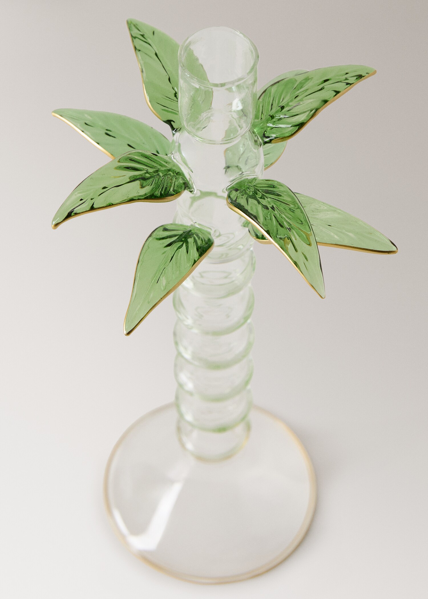 Κηροπήγιο από βοριοπυριτικό γυαλί φοίνικας ψηλό - Λεπτομέρεια του προϊόντος 2