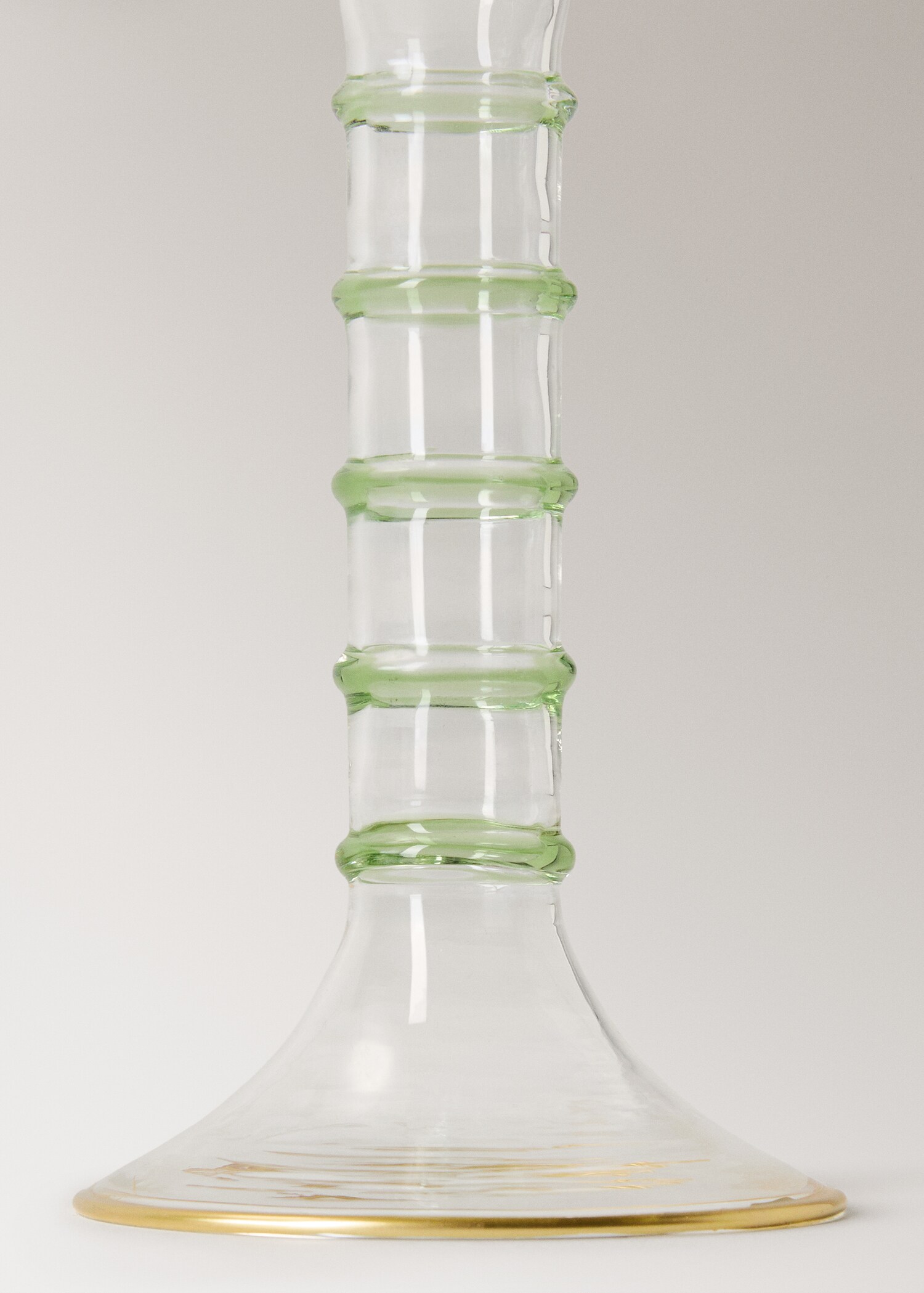 Κηροπήγιο από βοριοπυριτικό γυαλί φοίνικας χαμηλό - Λεπτομέρεια του προϊόντος 1