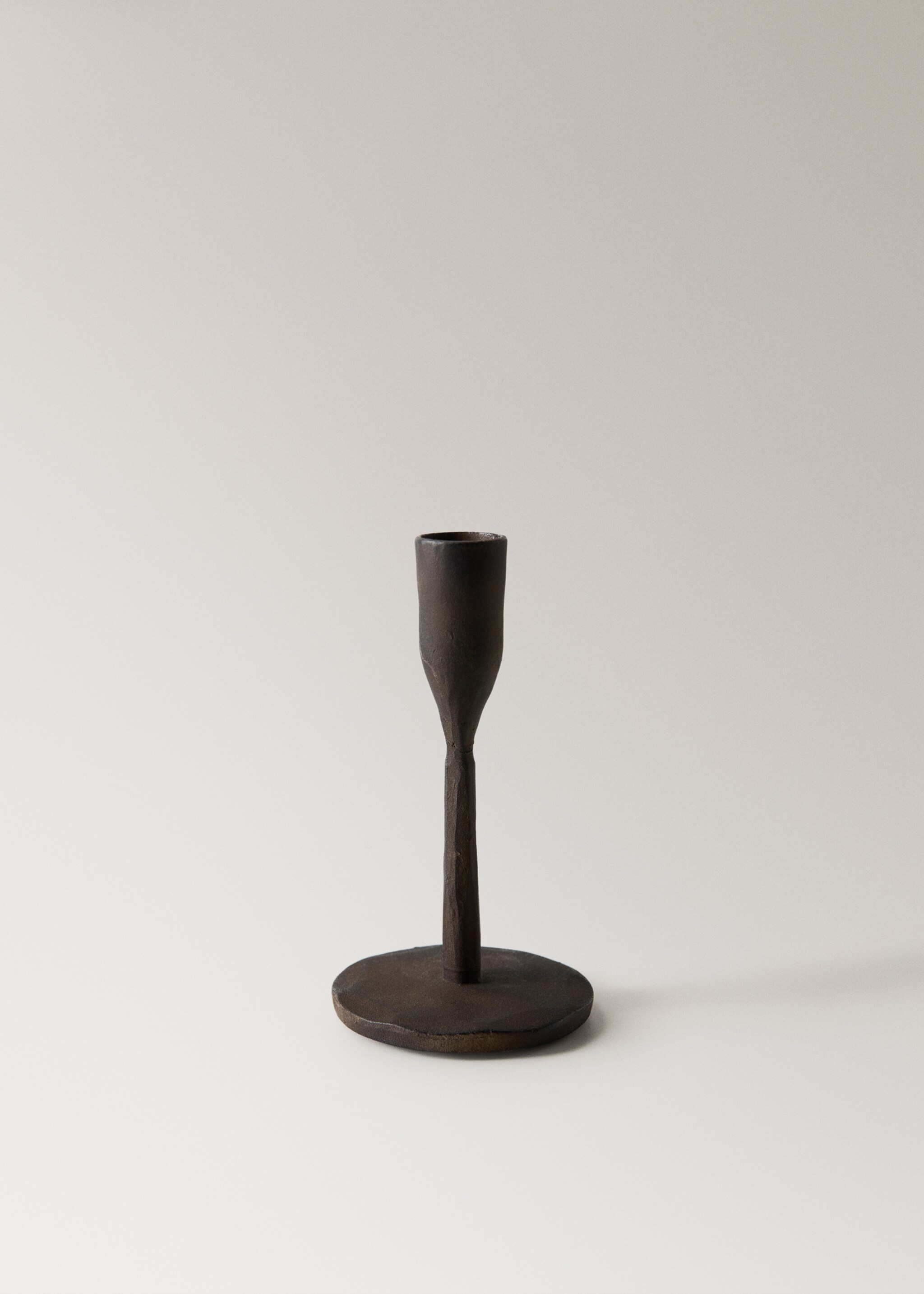 Low iron candle holder - Article without model, Chocolate. Ref: 27013314-00.